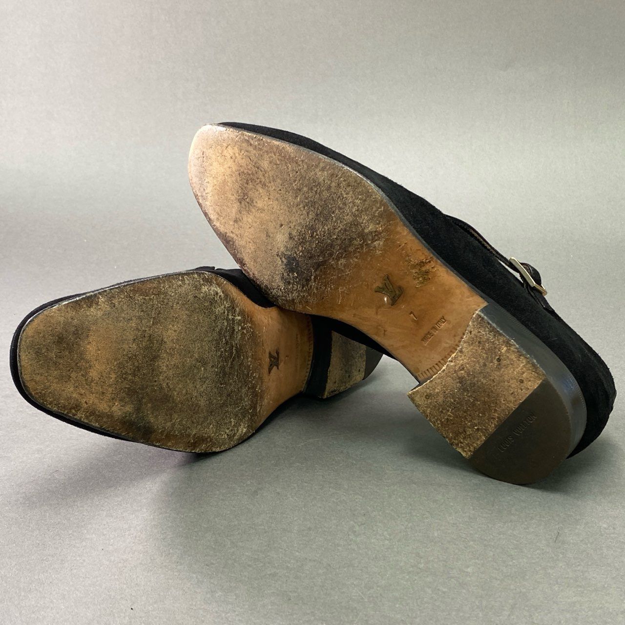 13k6 【イタリア製】LOUIS VUITTON ルイヴィトン モンクストラップ