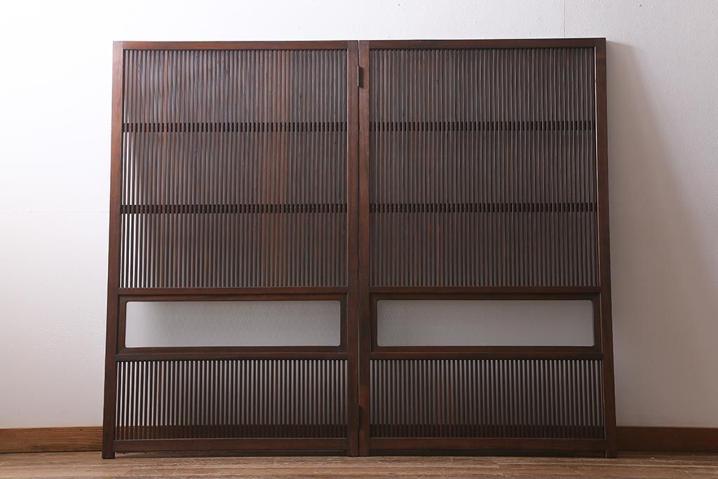 パーテーション レトロガラス アンティーク 建具 R-041448