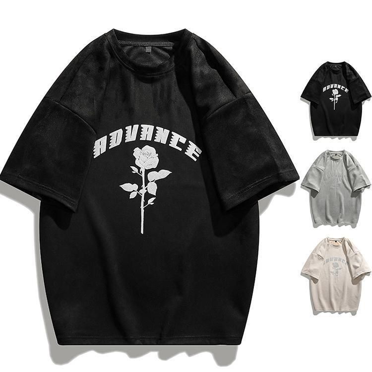 シャツ メンズ Tシャツ 五分袖 半袖 おしゃれ カットソー カジュアル お兄系 夏物 大きいサイズ 父の日