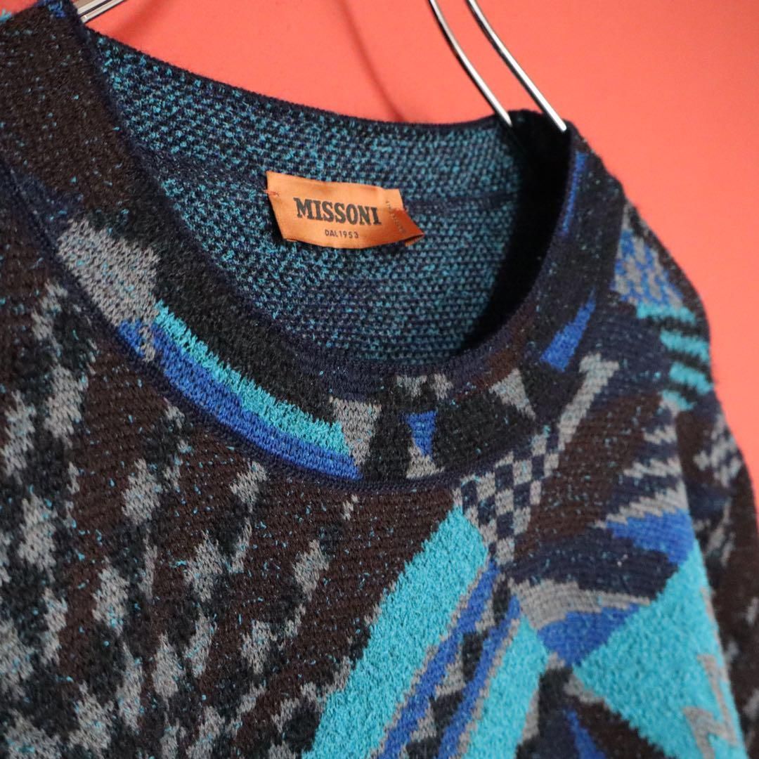 極美品/定価13.5万】MISSONI 20AW 幾何学 総柄デザイン ニット - メルカリ