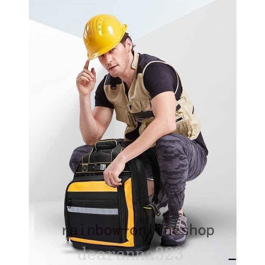 ツールバッグリュックサックバックパック工具収納耐久性工具リュック小物収納カジュアル4タイプ背負いやすさ大容量作業軽量