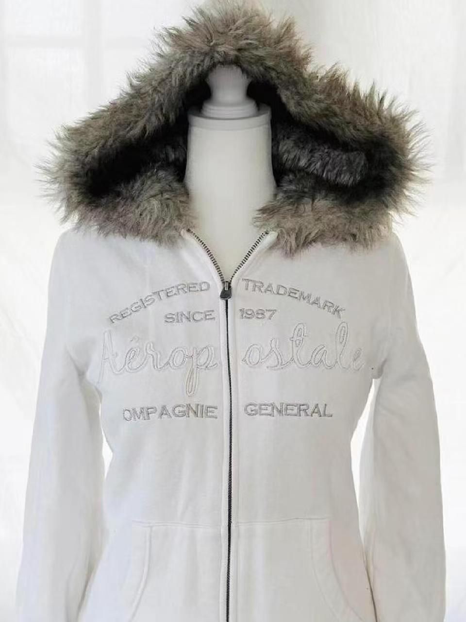 Y2Kファーフーディーパーカー – Belchic