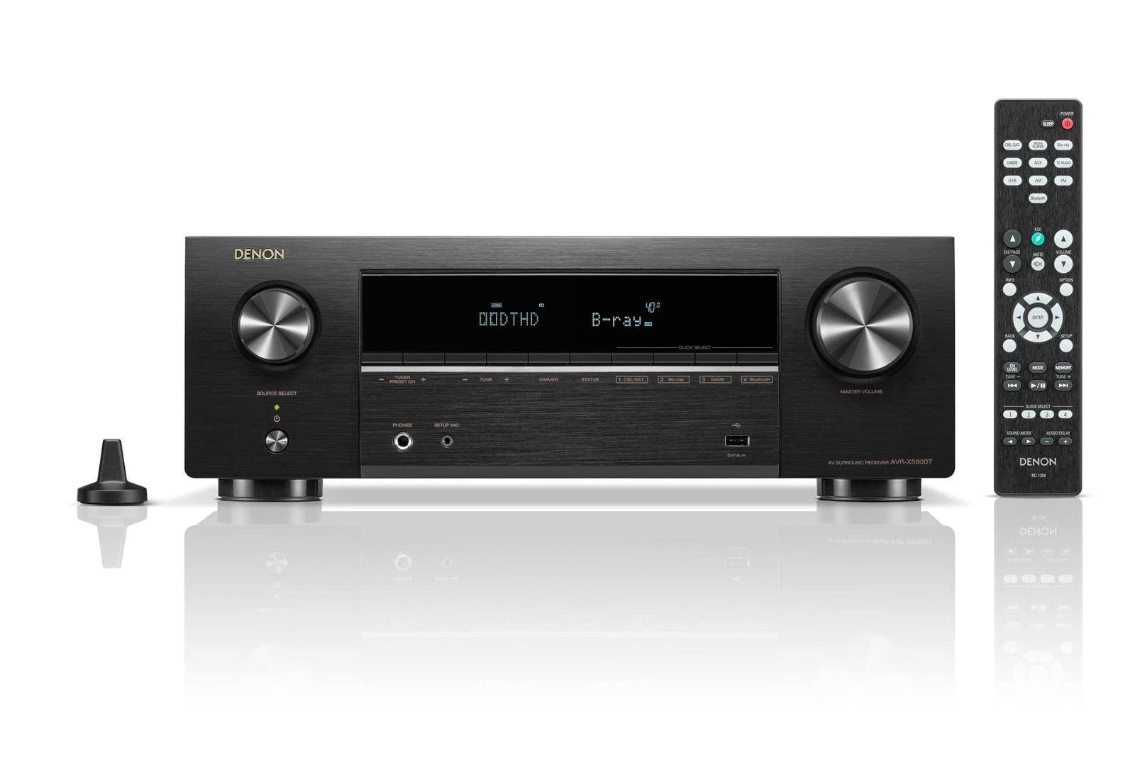 在庫 デノン Denon AVR-X580BT 5.2ch AVサラウンドレシーバー 8K Ultra HD HDR10 eARC対応|ブラック AVR-X580BTK