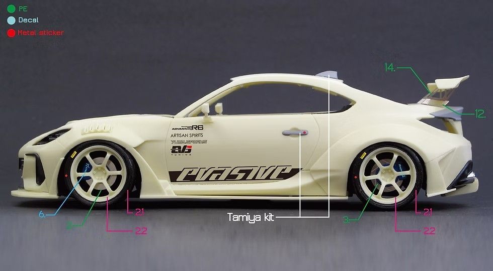 ZoomOn Z164 1|24 アーティザンスピリッツ GR86 BRZ ワイドボディパーツセット IMPECCABLEHEALTHCARESERVICES_COM