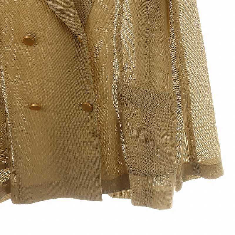 シーナリー SHENERY 24SS メッシュジャケット ダブル テーラード F