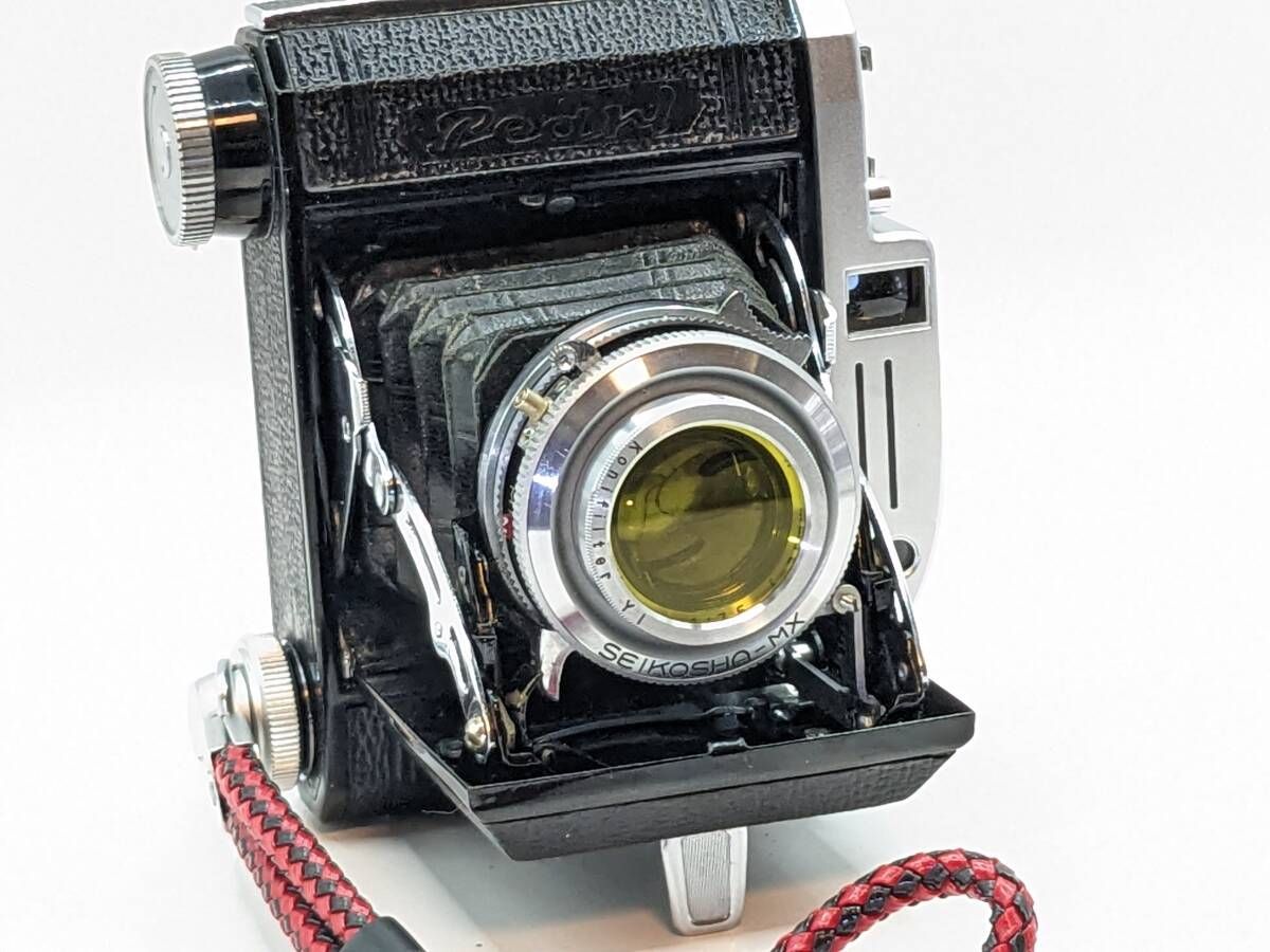 フランス製蛇腹カメラKINAX III 型美品 ☆希少な美品 / 現状☆ コニカ KONICA PEARL III / HEXAR 75mm
