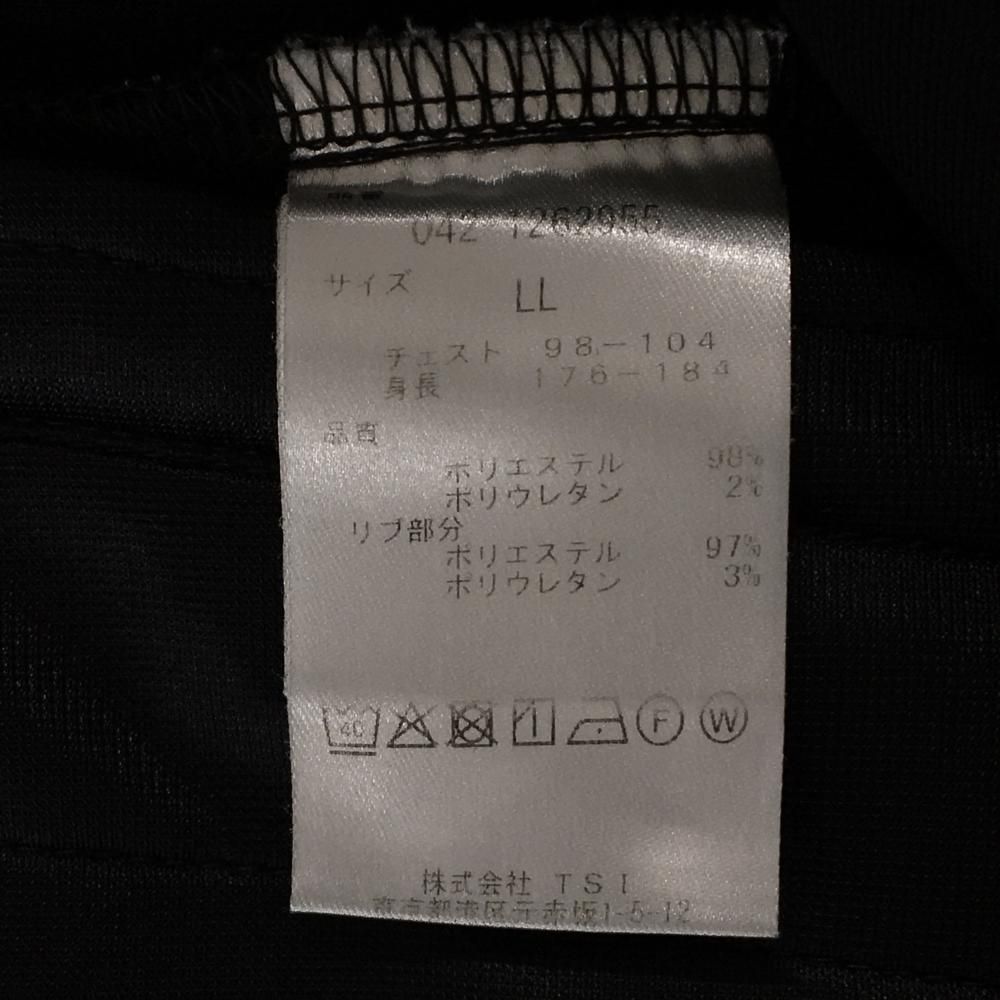 新品タグ付き未使用　St ANDREWS ゴルフジャケット セントアンドリュース ジャケット 黒×白 ロゴ刺しゅう メンズ LL