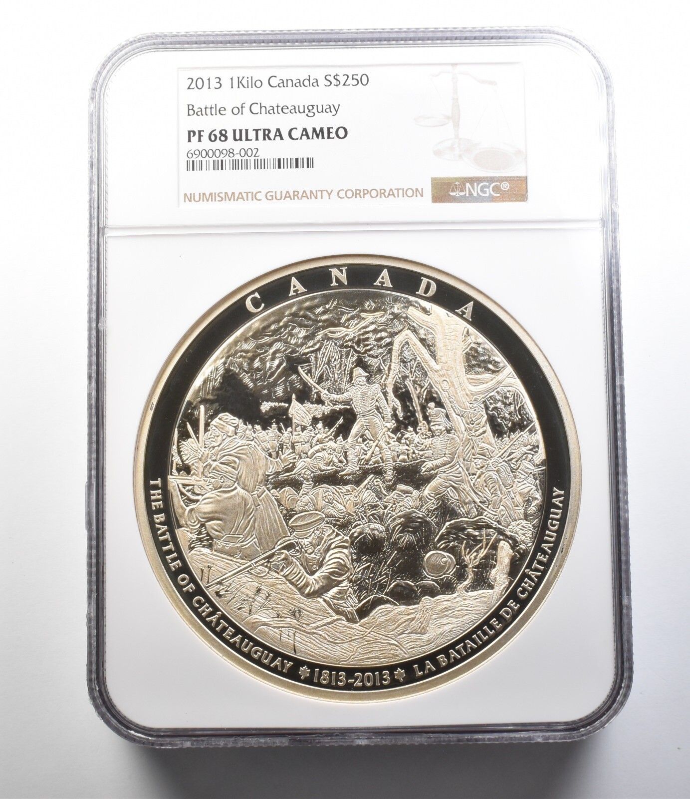 2013年カナダ250ドルシルバーシャトーゲーの戦いPF68 UCAM NGC