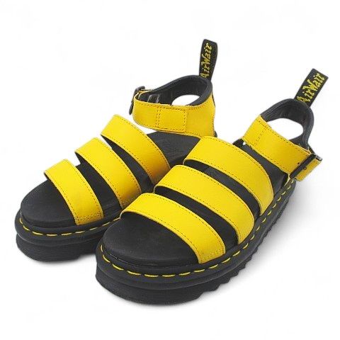 ドクターマーチン DR.MARTENS 26555703 BLAIRE サンダル ベルト 37 DMS YELLOW イエロー系 レザー