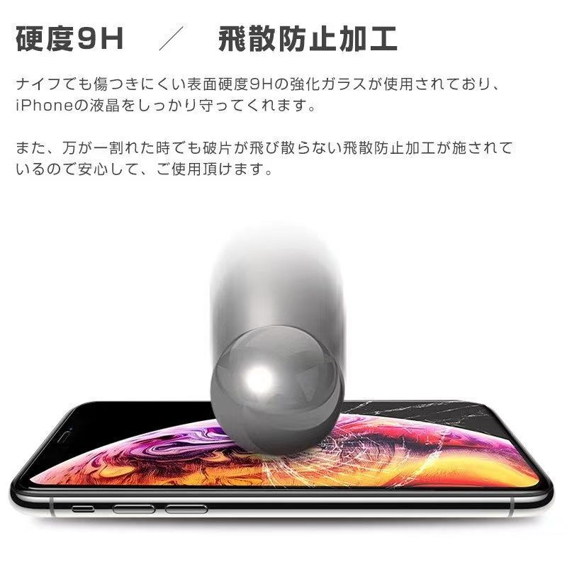 メルカリShops - iPhone12/12PRO 強化ガラスフィルム 硬度 9H 覗き見防止