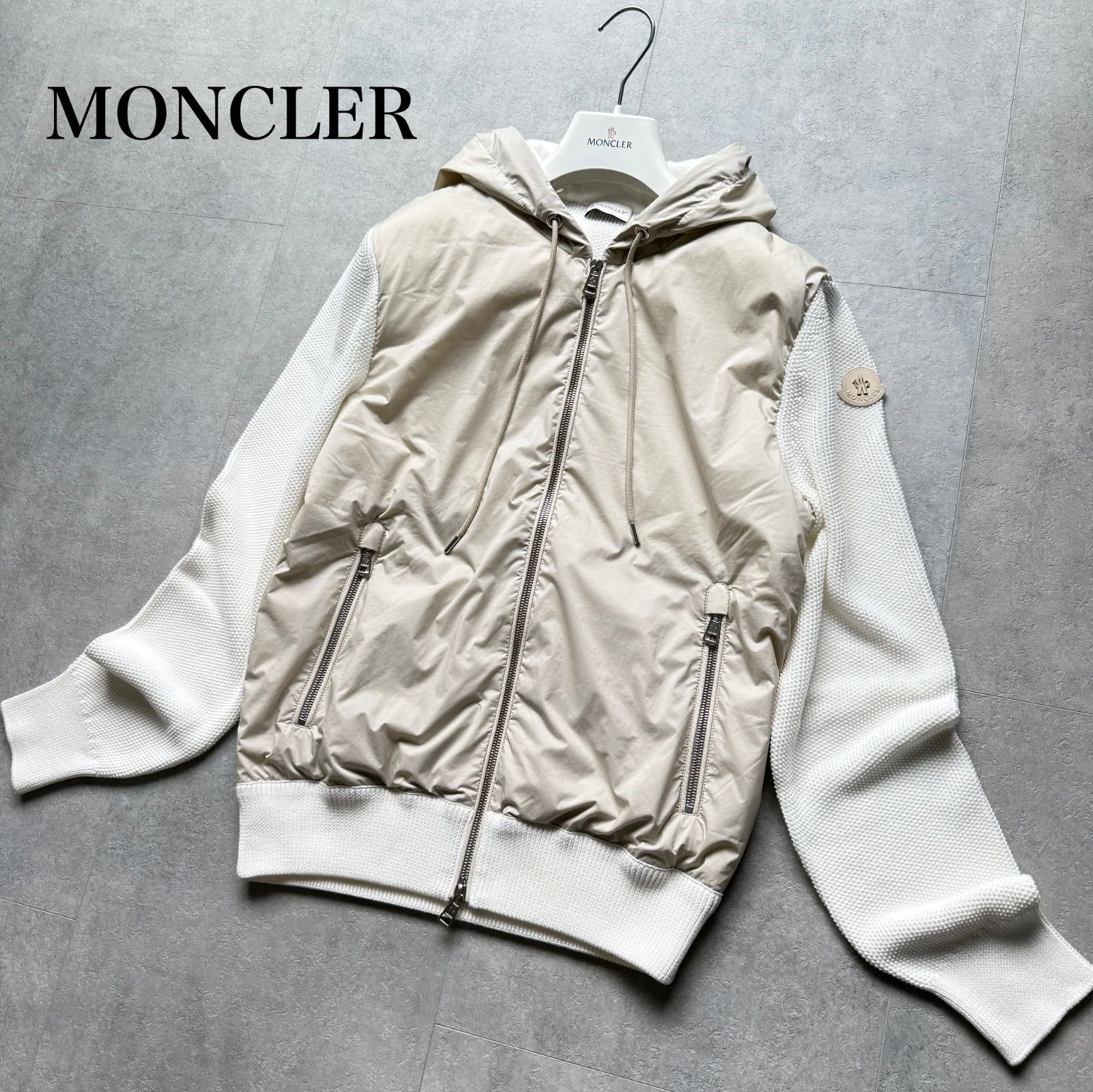 極美品 MONCLER モンクレール ニットダウンパーカー CARDIGAN TRICOT 