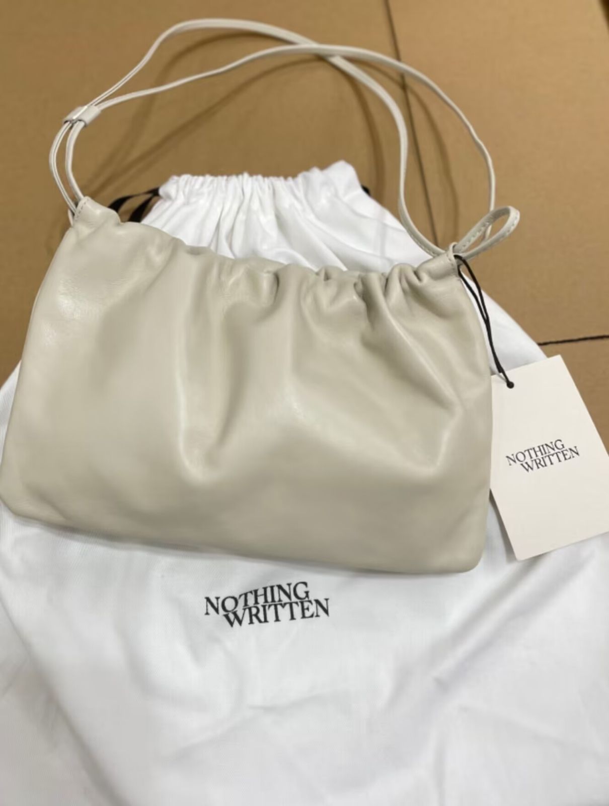 新品NOTHING WRITTEN Nella strap bag クリームホワイト