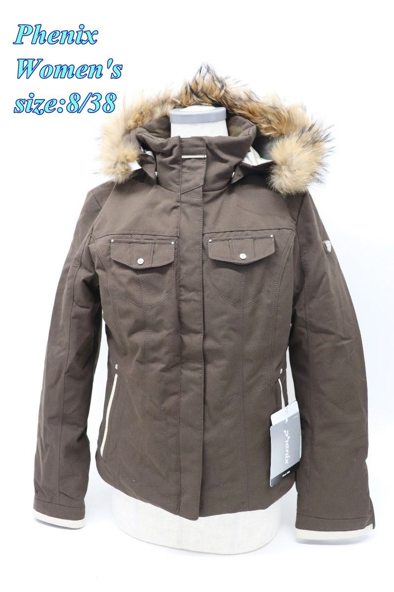 Phenix フェニックス レディース スキージャケット 8 38 ブラウン ELD0071 スポーツ トップス R2510-049