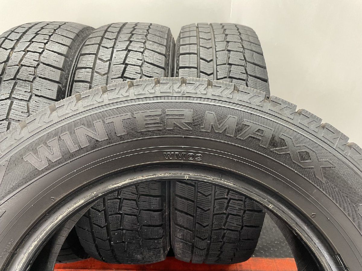 ストレートさのある DUNLOP WINTER MAXX WM02 205 65R16 16インチ スタッドレス 4本 バリ溝 C28セレナ 10系アルファード等 STN017