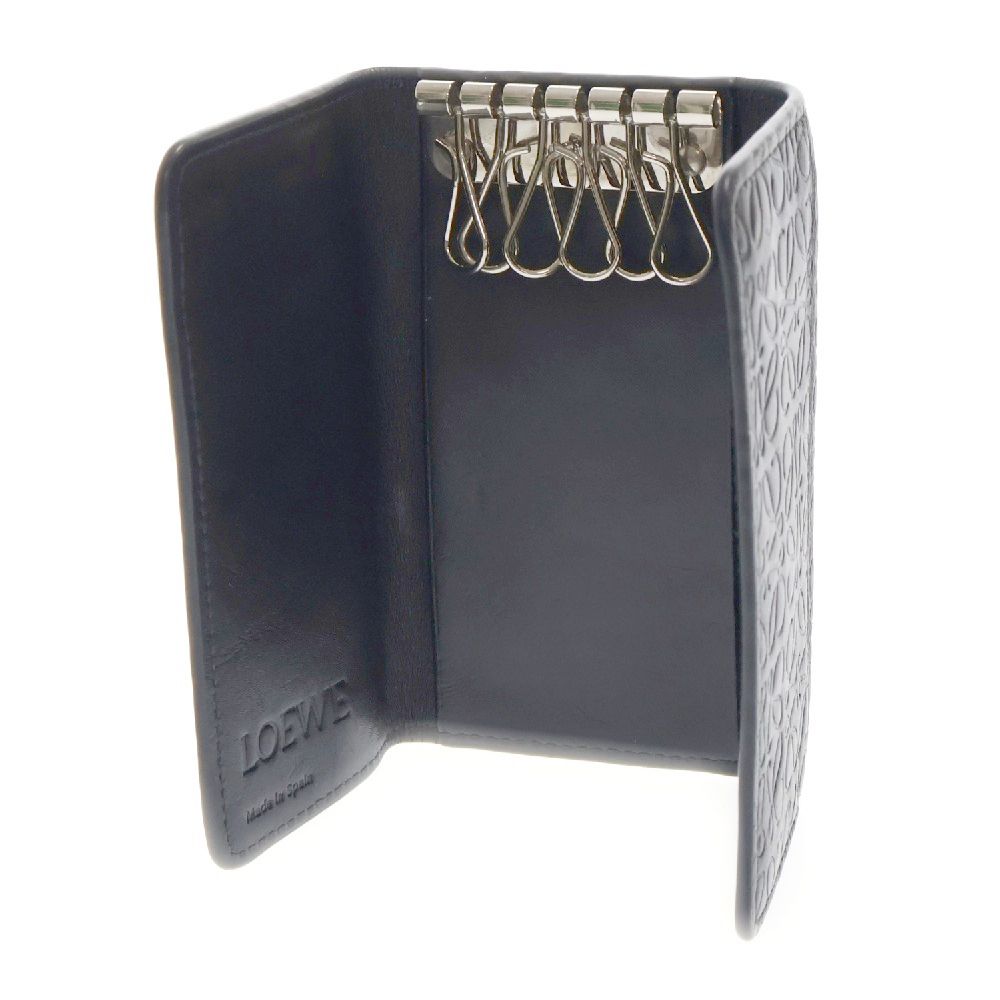 LOEWE (ロエベ) リピート アナグラム エンボスレザー 6連 三つ折り