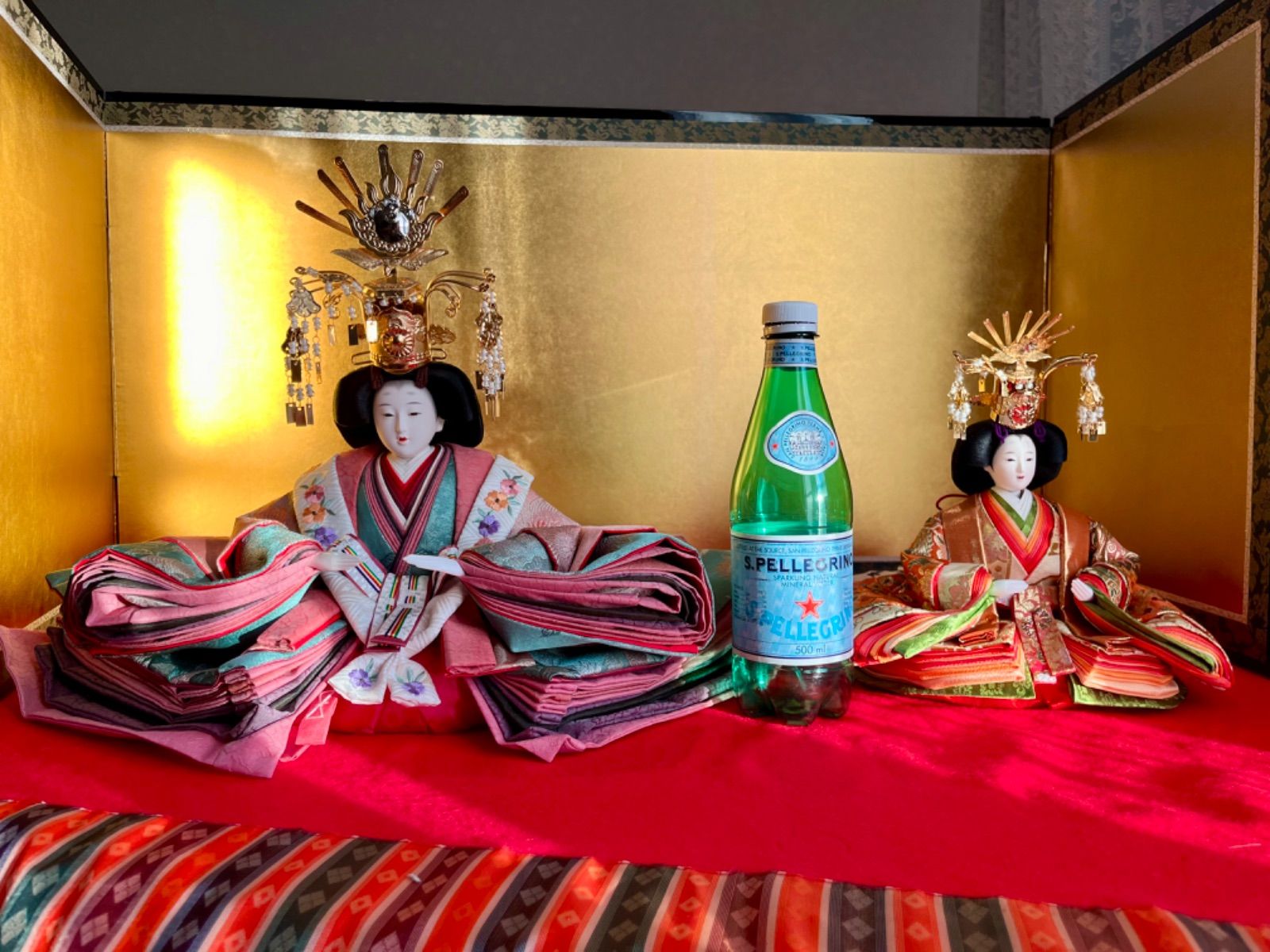 新品☆八番（京七番）極上☆花の精のような親王飾り☆若草色と桃色が 