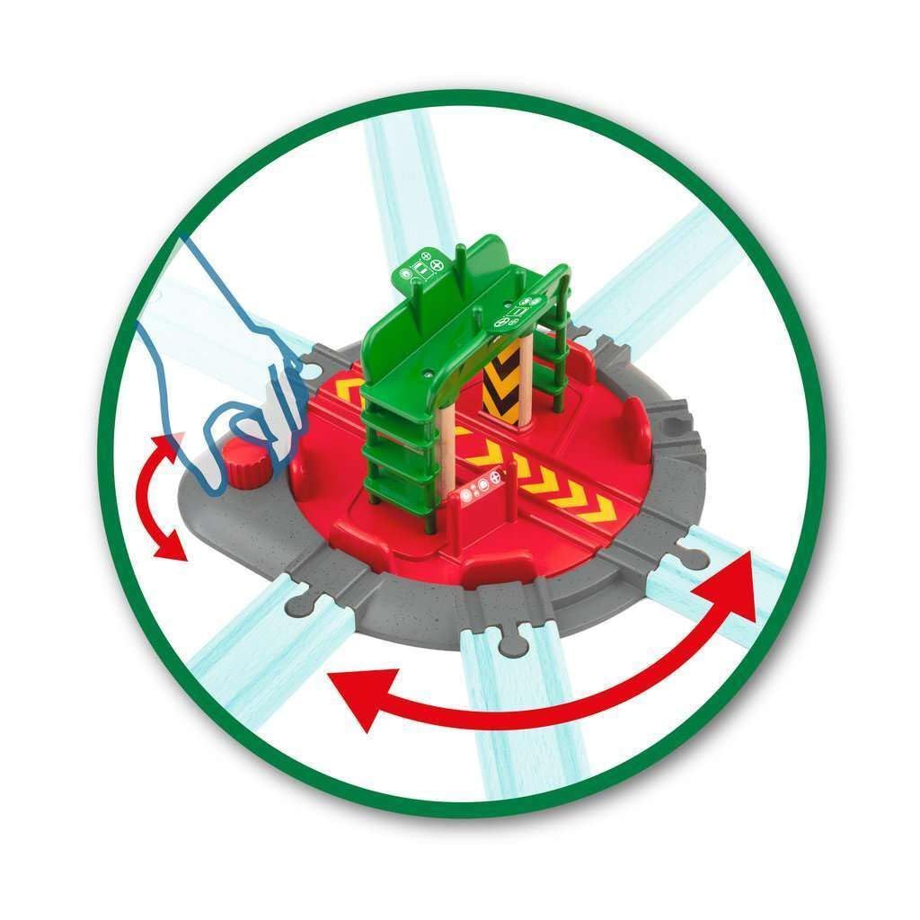 BRIO (ブリオ) WORLD フィギュア付ターンテーブル (電車 おもちゃ 木製 レール) 33476 ブリオ BRIO 33125 ビンテージ レトロ おもちゃ 知的玩具 フィギュア付