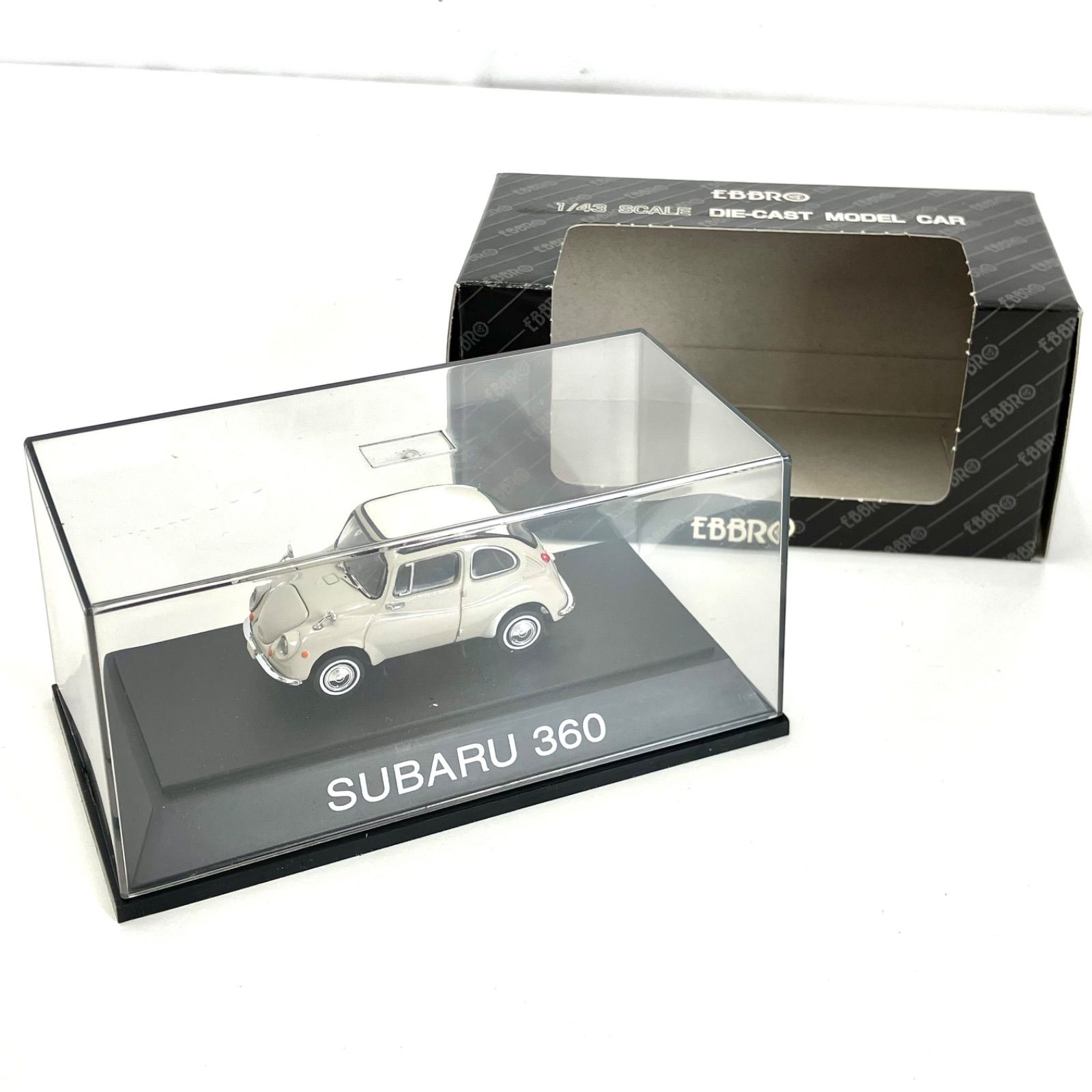 11872】 EBBRO SUBARU 360 グレー 1/43 ダイキャストモデルカー 美品