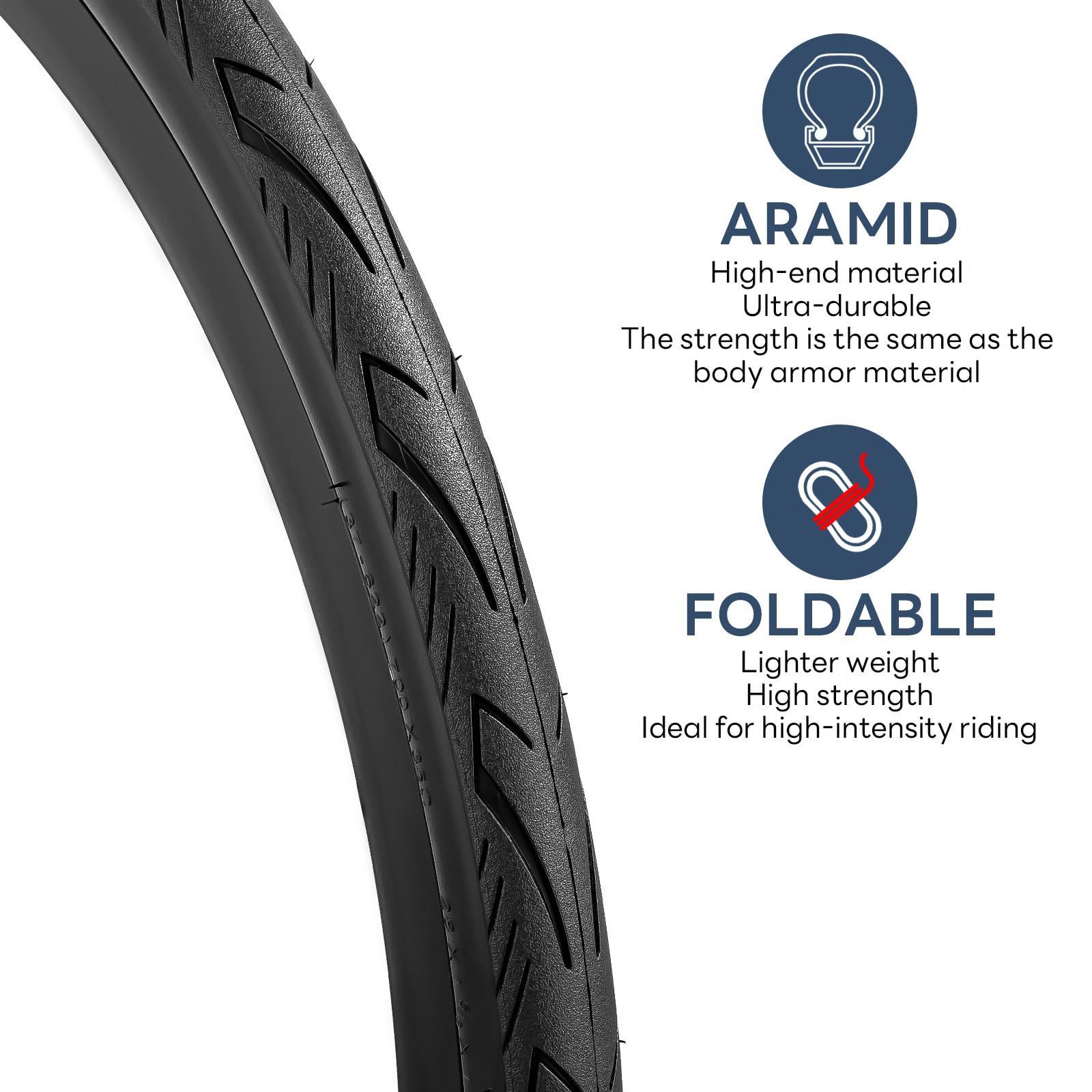 新品 2本セット700 32c タイヤ700x32c 32-622自転車タイヤ 穿刺防止 +