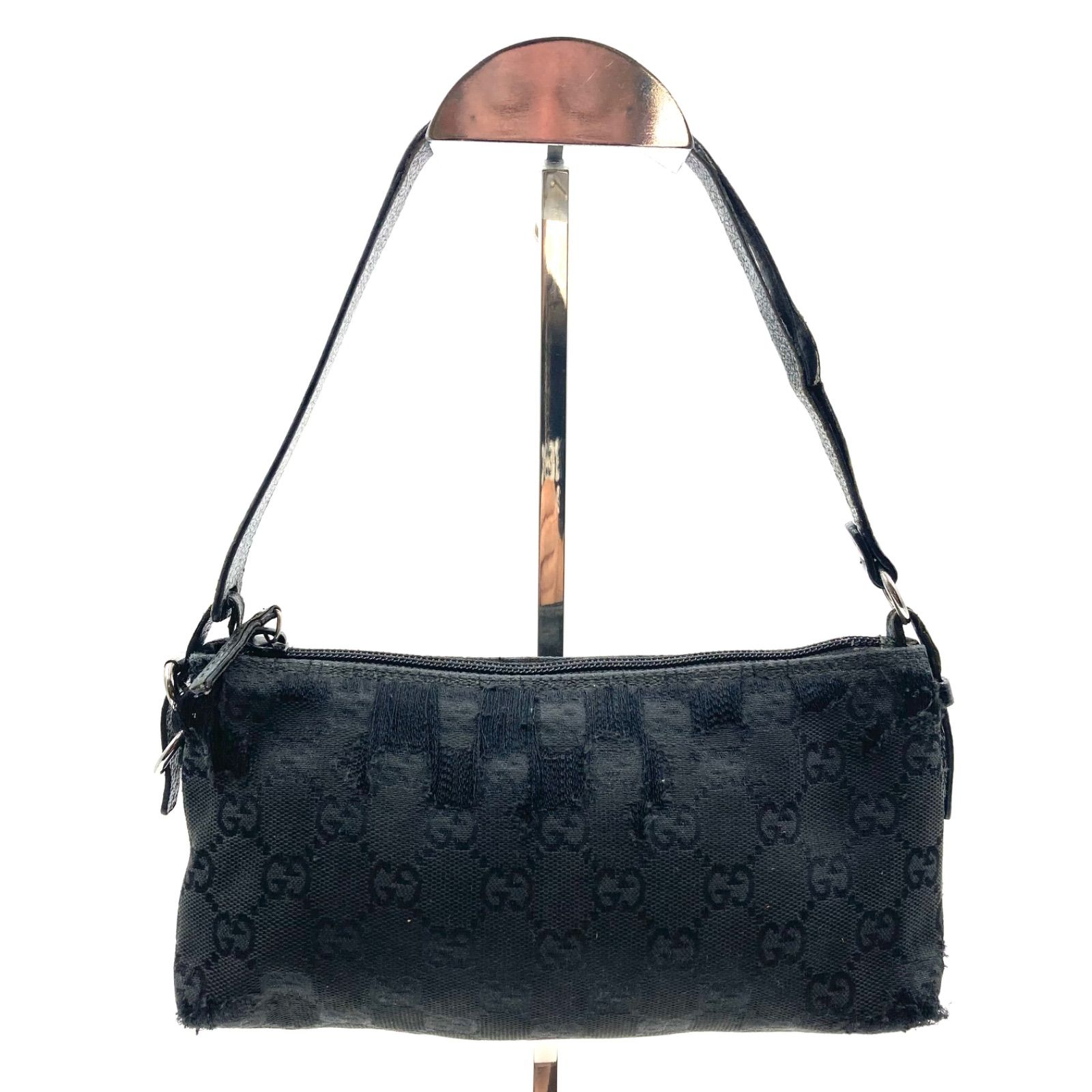 GUCCI グッチ GGキャンバス×レザー アクセサリーポーチ ミニ