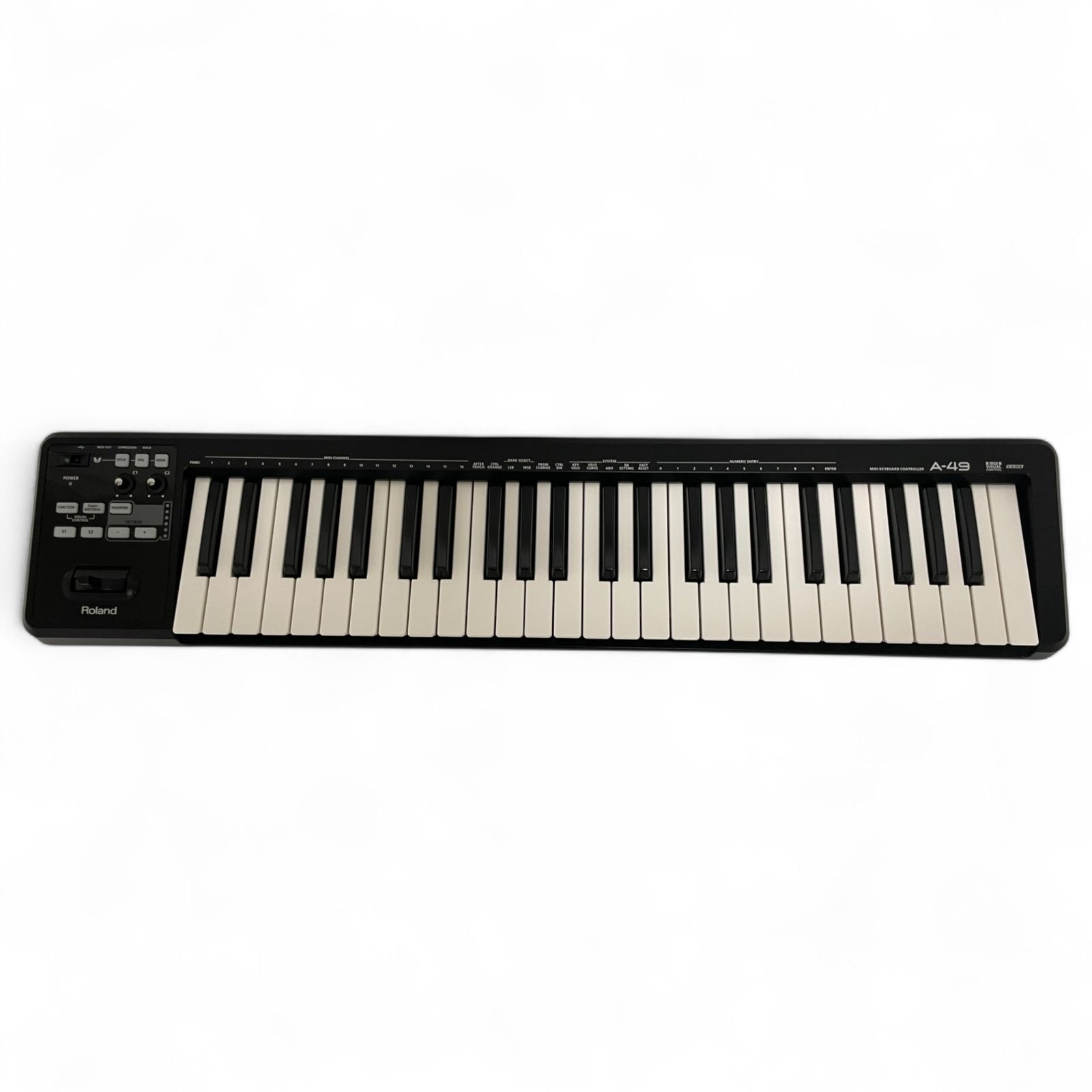 【美品】MIDI キーボード　ローランドAー49 ブラック　Roland Roland A-49 (ブラック) MIDIキーボード・コントローラー 49鍵盤
