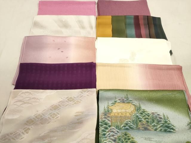 平和屋着物 和装小物 帯揚げ10枚セット 正絹 DAAX2047xg