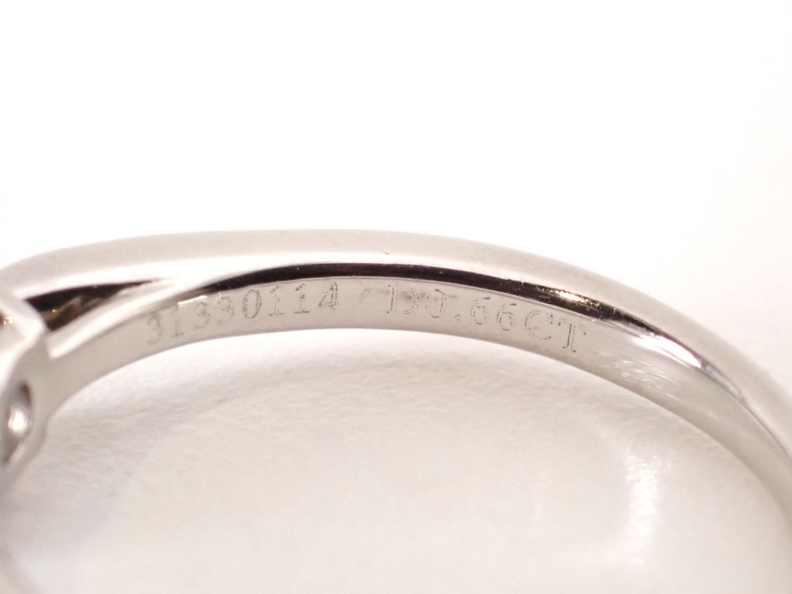 TIFFANY&Co.(ティファニー) Pt950 プラチナ ハーモニーハーフエタニティダイヤリング 0.66ct ダイヤモンド リング 3.1g