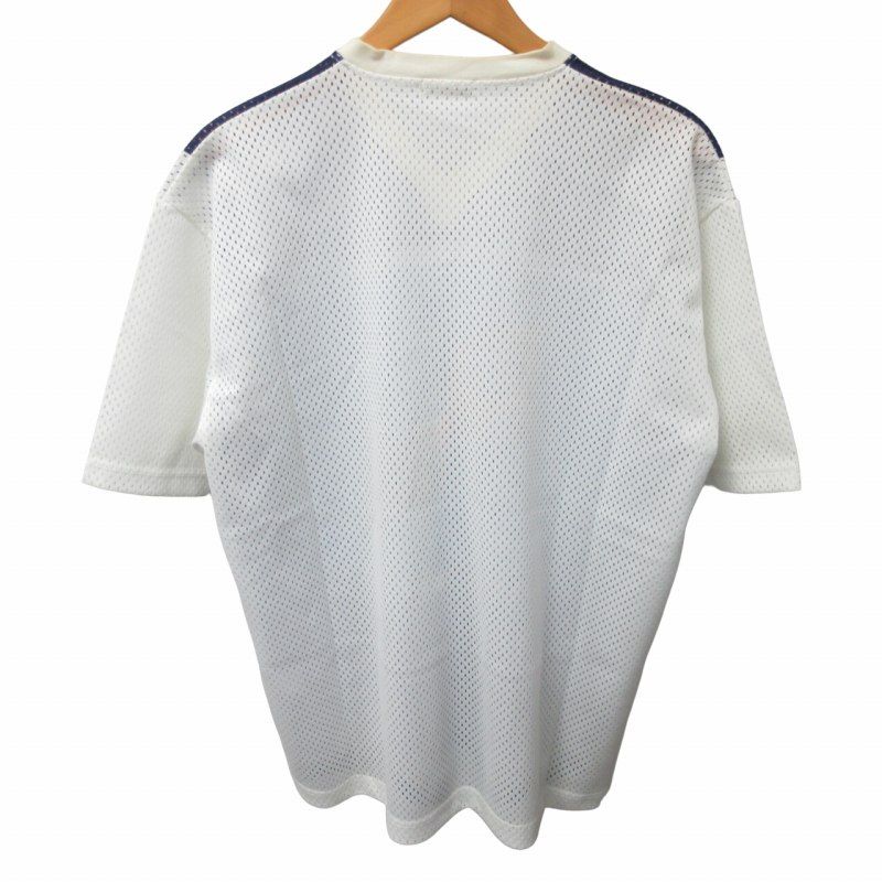 アールニューボールド R.NEWBOLD ゲームシャツ メッシュTシャツ カットソー 半袖 白 ホワイト 約L-XLサイズ 0324 ■GY31 メンズ