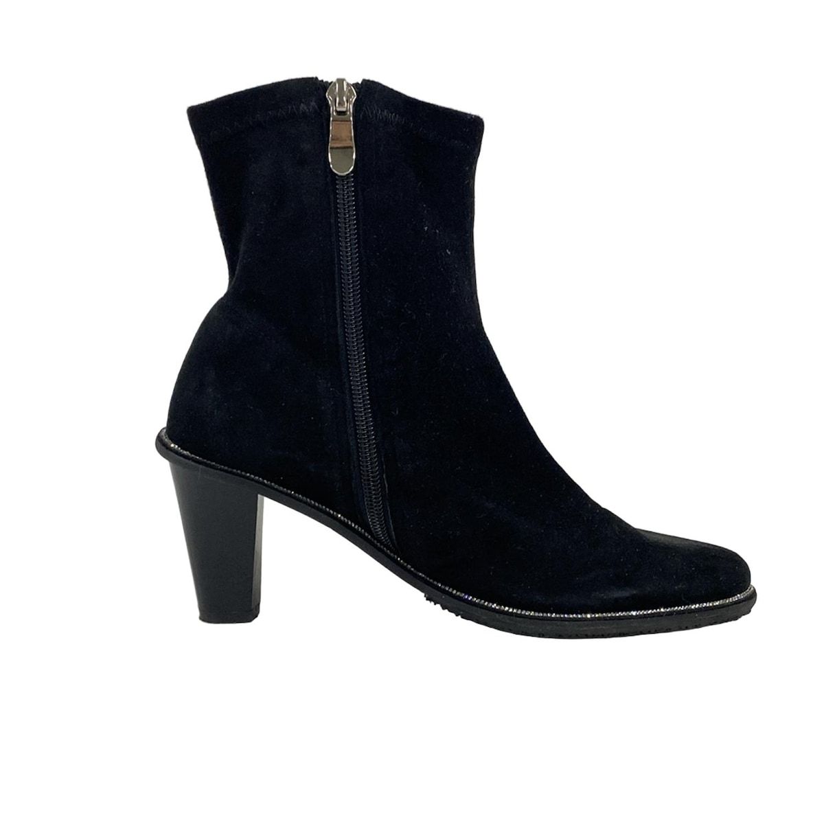 Hills Avenue 自由が丘 ヒルズ アベニュー ショートブーツ 22 レディース - 黒 ラインストーン