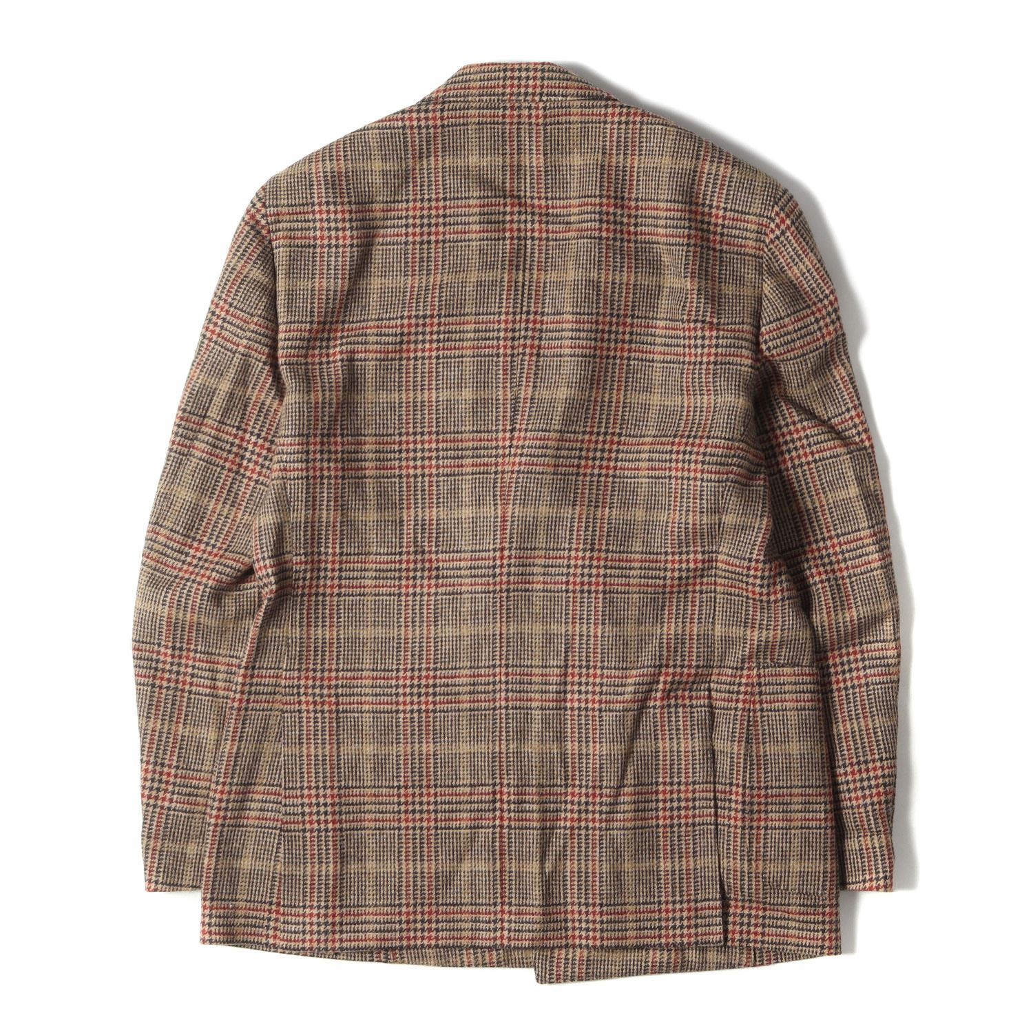 ラルディーニ 44 ダブル テーラードジャケット グレンチェック ブレスト ラルディーニ 44 ダブルジャケット グレンチェック ブレスト