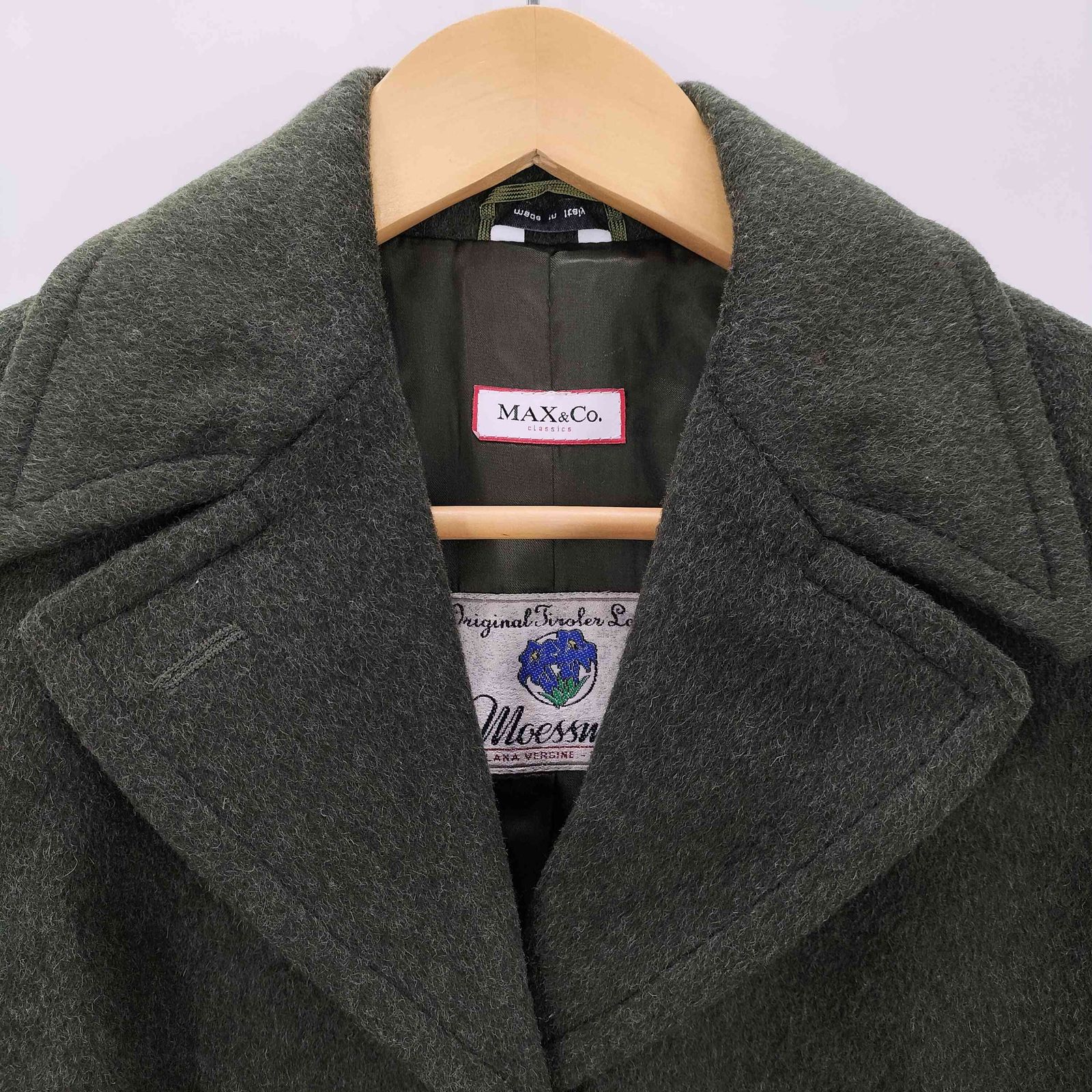 最終価格レア美品MAX&Coアルパカ モヘヤ ツイードショートコート