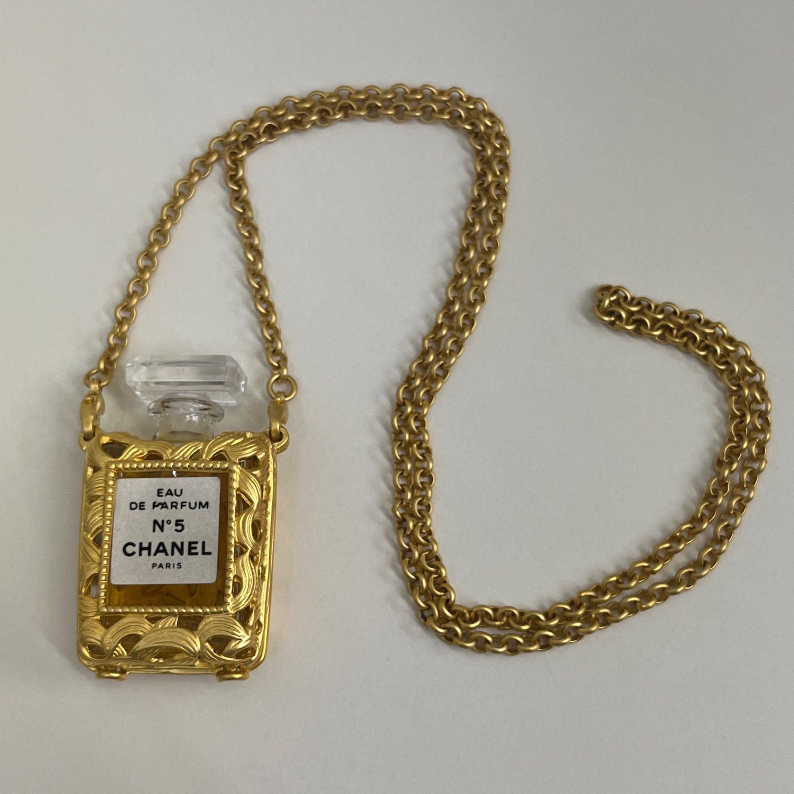 美品 シャネル CHANEL No.5 チェーンネックレス 香水 チャーム