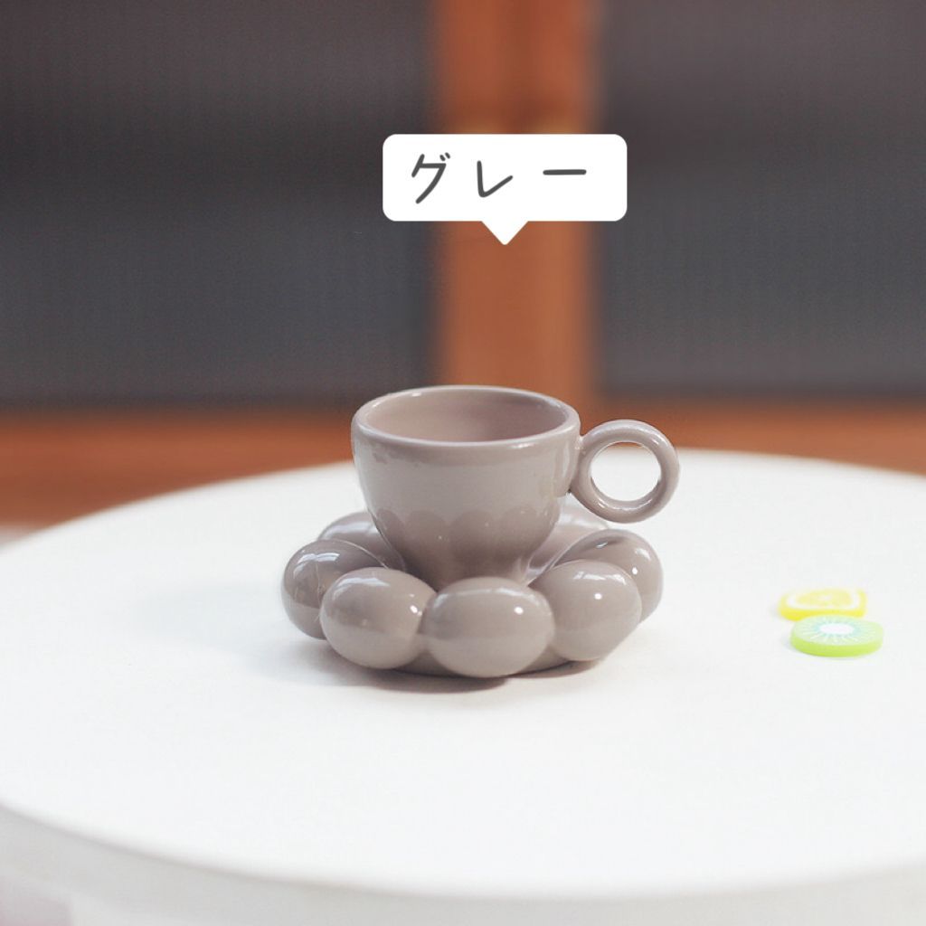 ミニチュア tea time ティータイムセット ミニチュアカップ コーヒーカップセット ティーカップセット キッチンミニチュア ドールハウス用ティーカップ ディスプレイ用ミニカップ コレクションアイテム ミニチュア食器 可愛らしいティーカップ