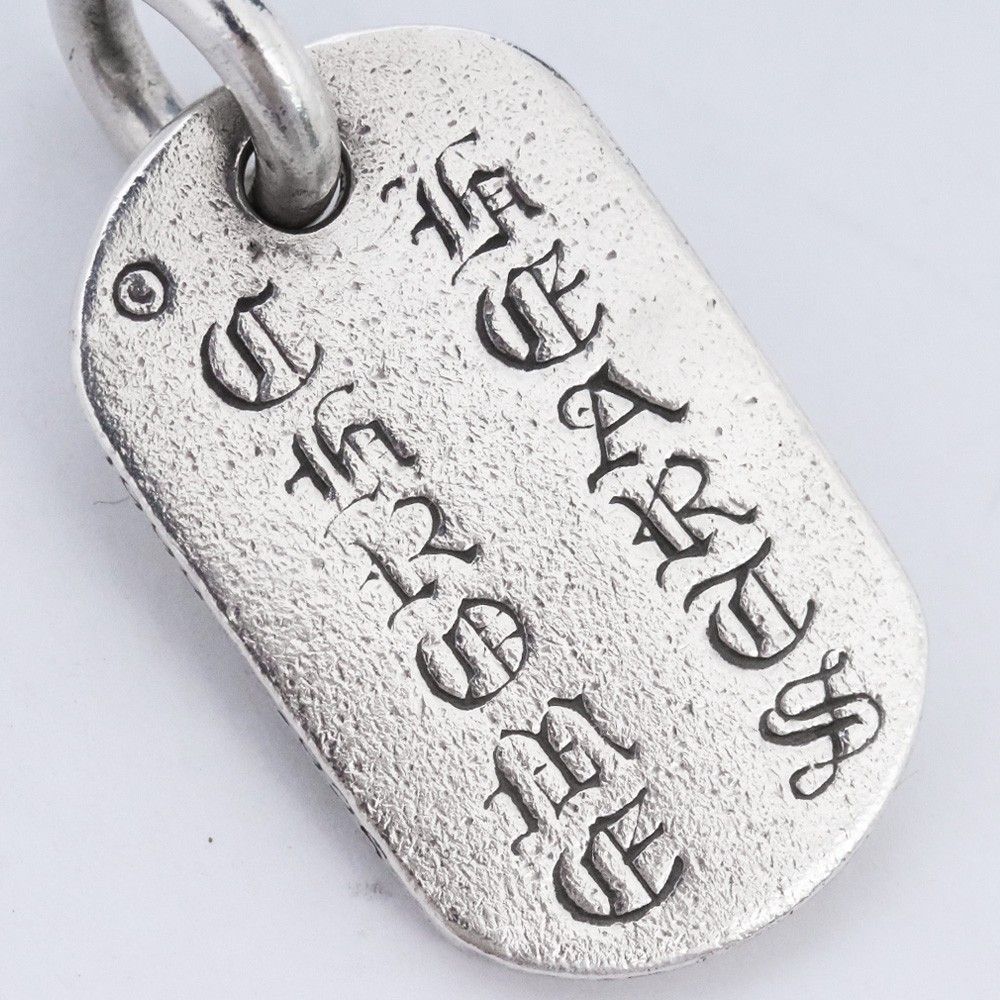 CHROME HEARTS レイズドスター ドッグタグ ペンダントトップ NY限定