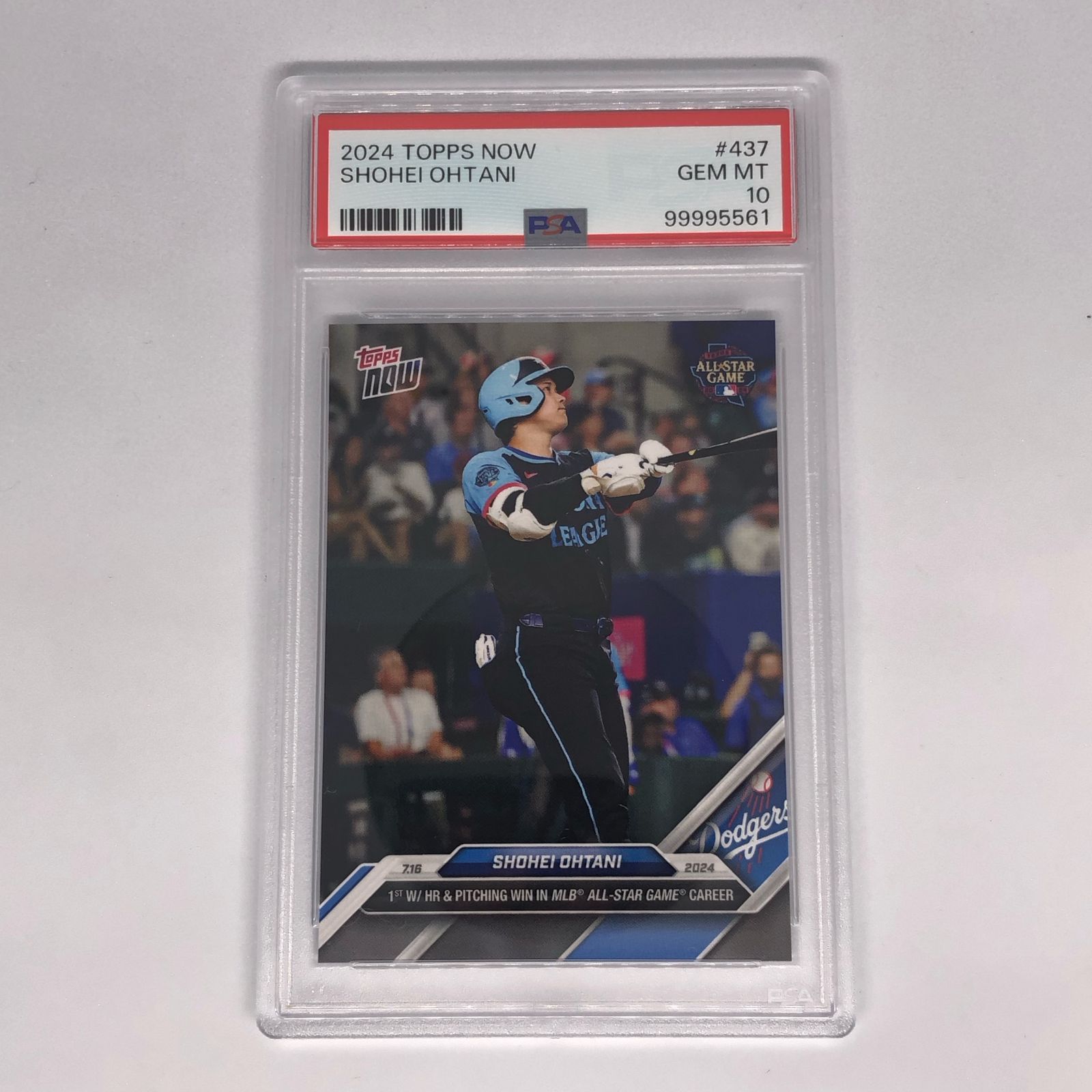 大谷翔平 TOPPS NOW 2024 card 437 オールスターゲーム 【PSA10 