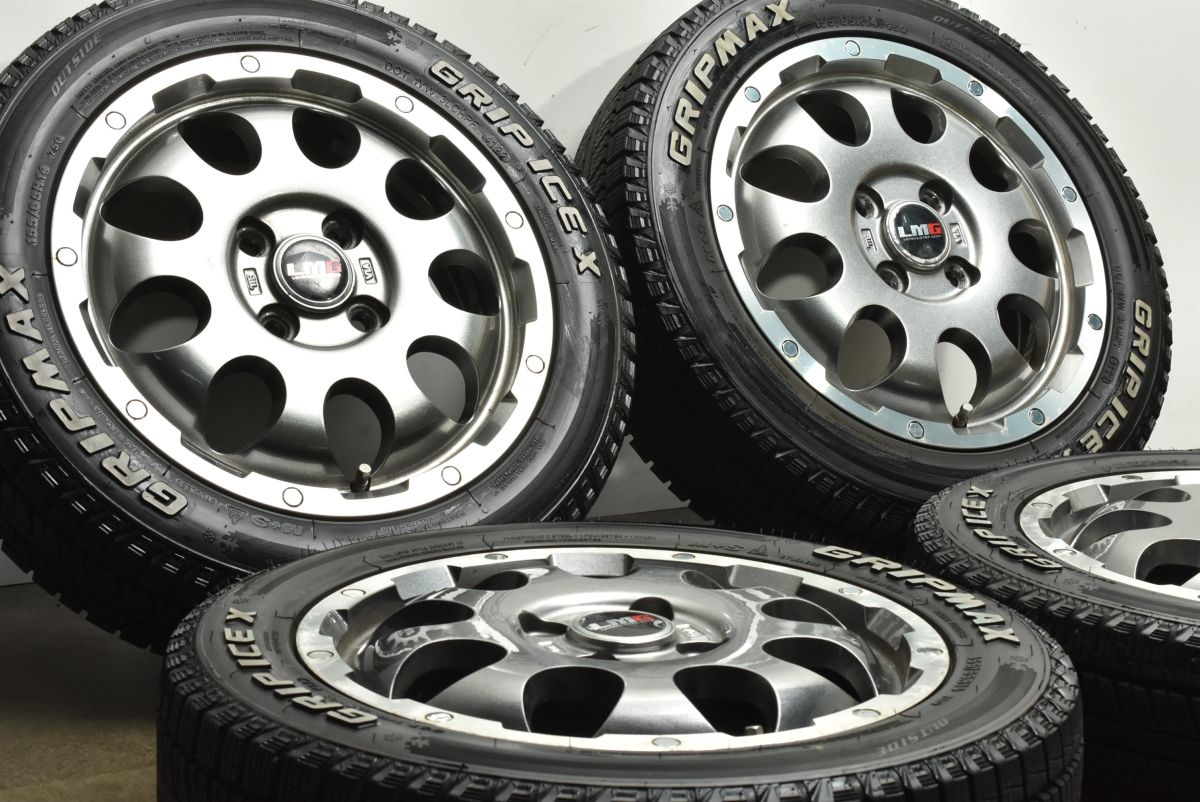 スタッドレス LMG CS-9 14in 4.5J 45 PCD100 グリップマックス アイスX 155 65R14 N-BOX N-ONE デイズ サクラ デリカミニ ウェイク