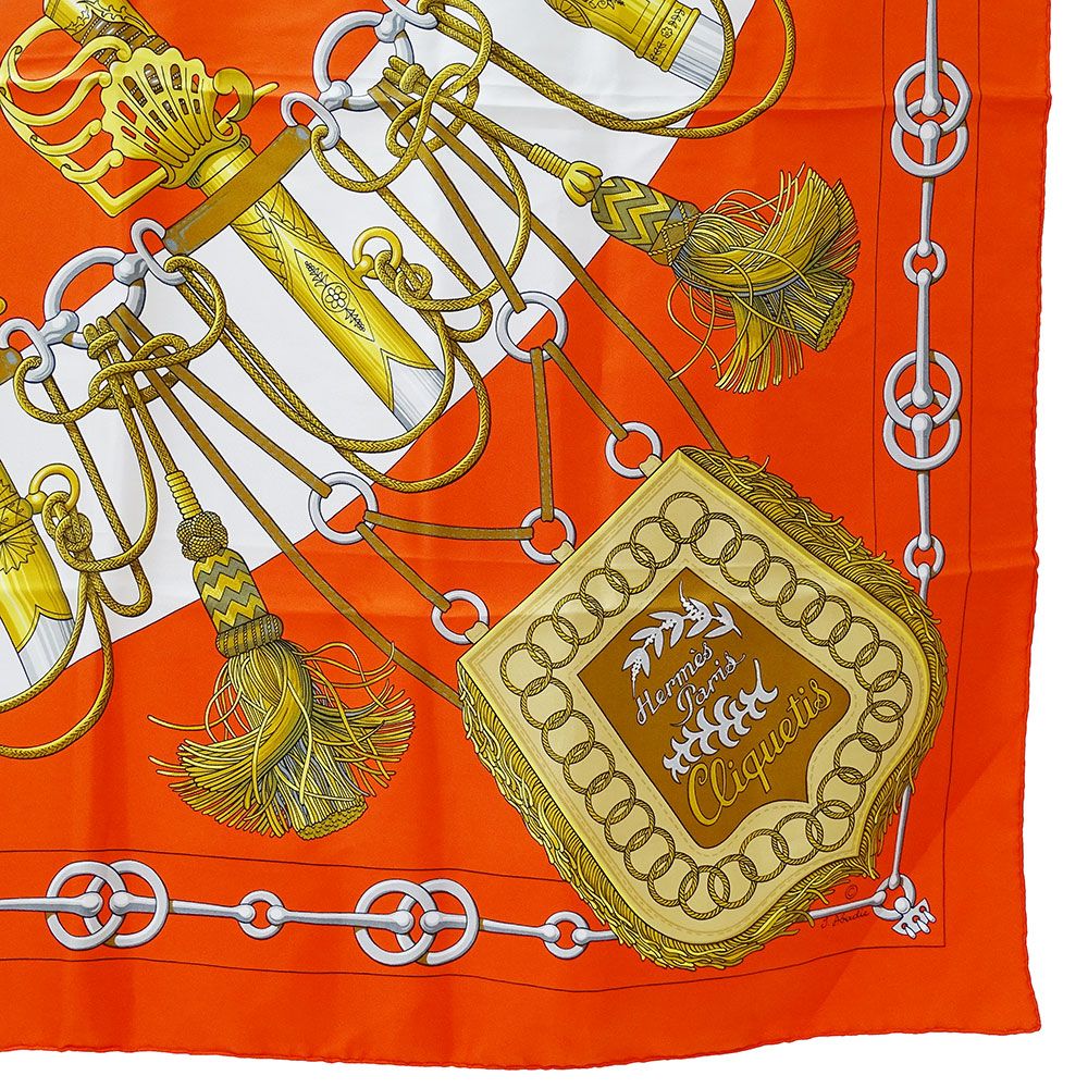 HERMES/エルメス カレ90 カチカチ スカーフ h_054 HERMES エルメス スカーフ カレ90 Cliquetis カチカチ 剣柄