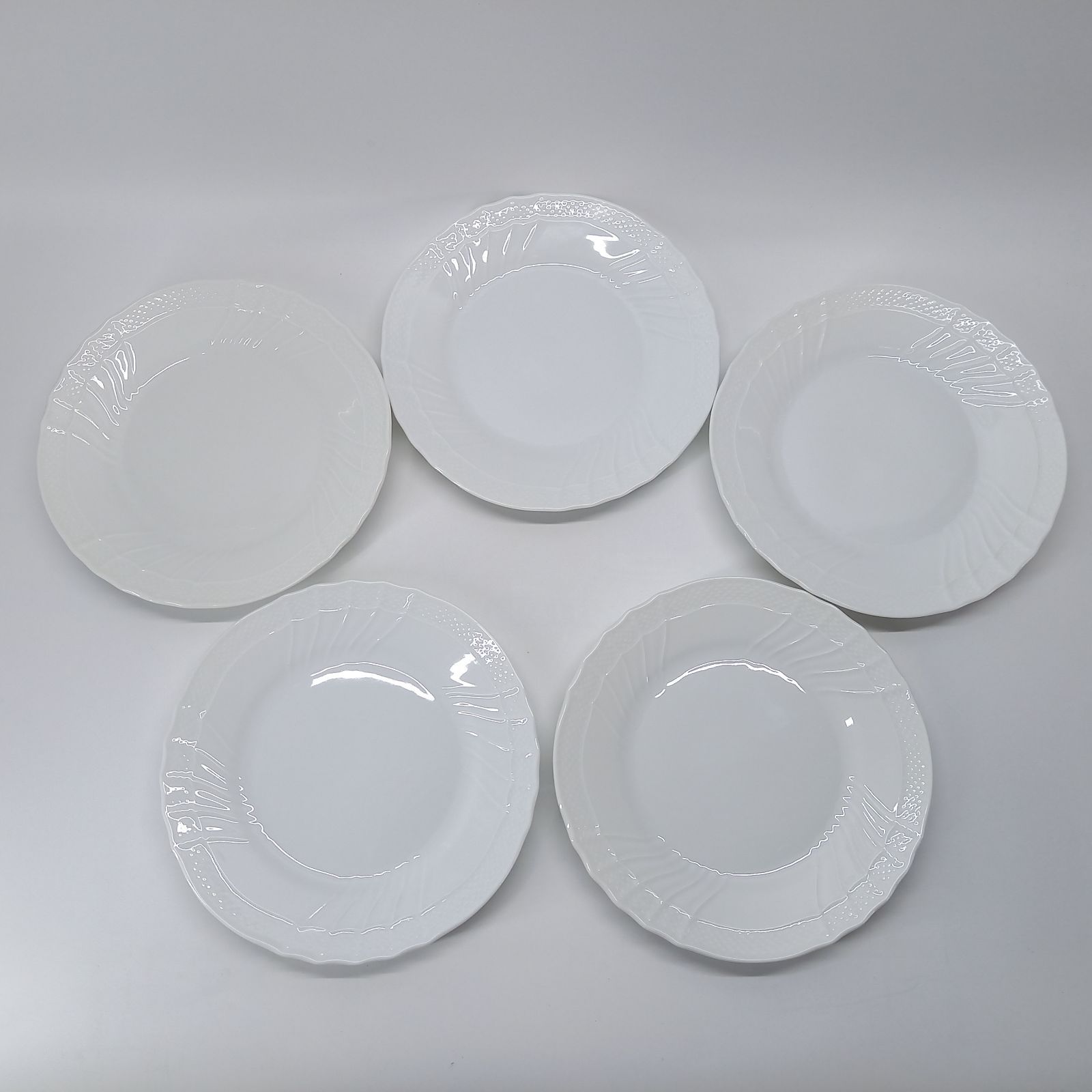 5枚セットリチャードジノリ ベッキオジノリホワイト プレート17cm 5枚