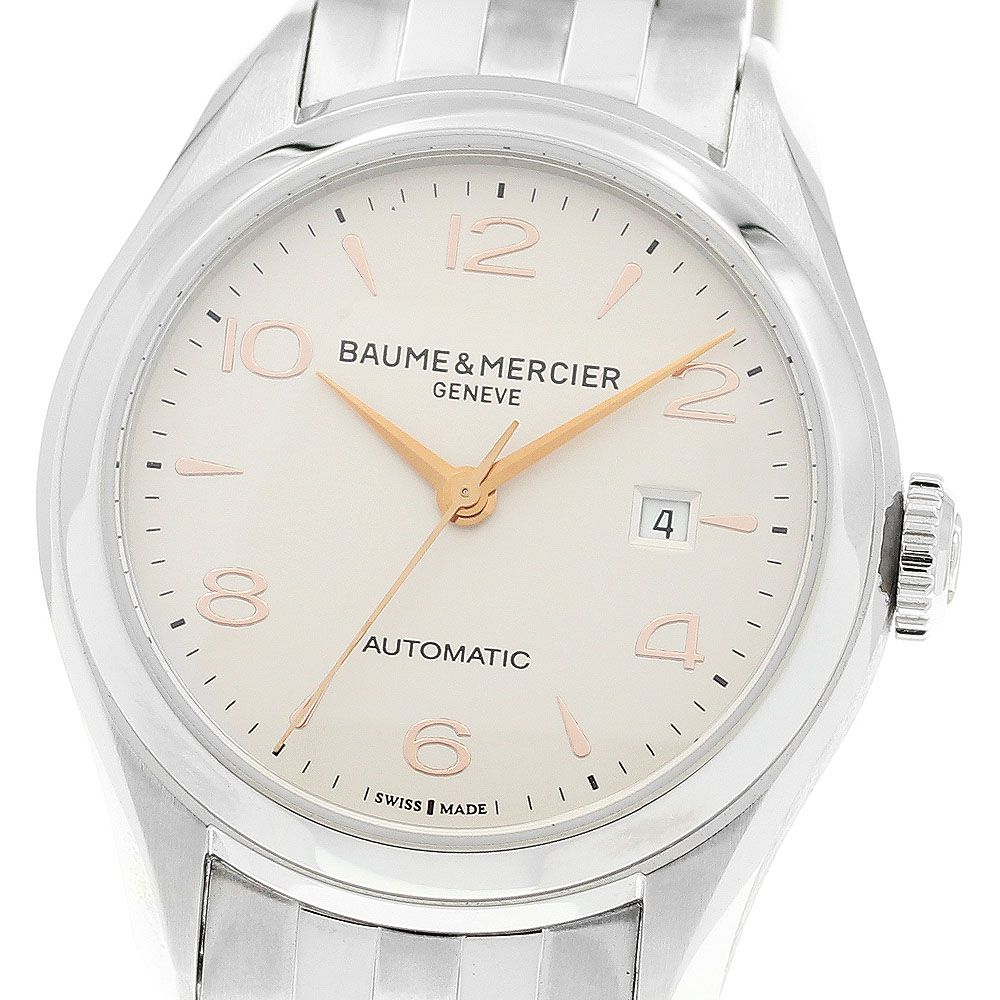 ボーム＆メルシェ Baume - Mercier MOA10150 クリフトン デイト 自動巻き レディース 保証書付き_909623