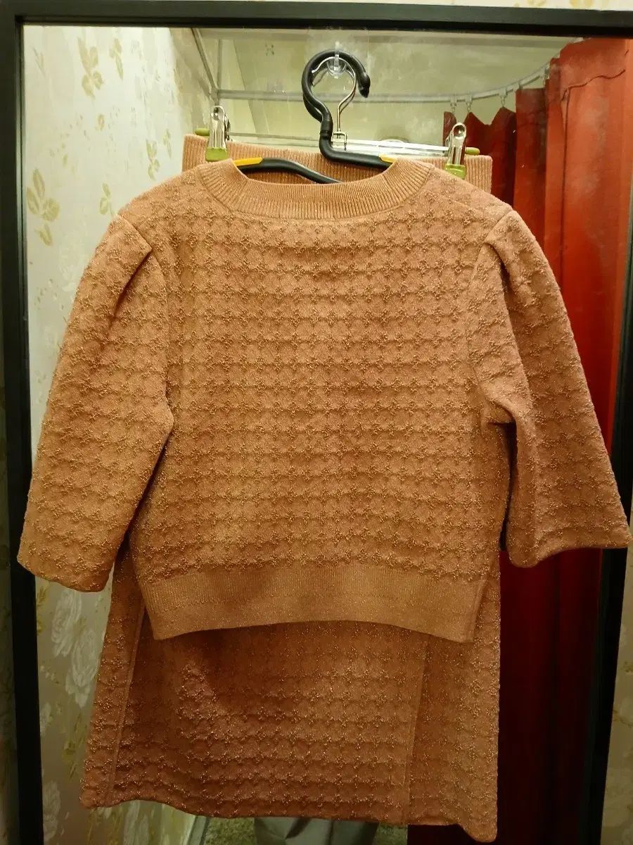 6 12 DEWL カーディガン スカート セット 55 66