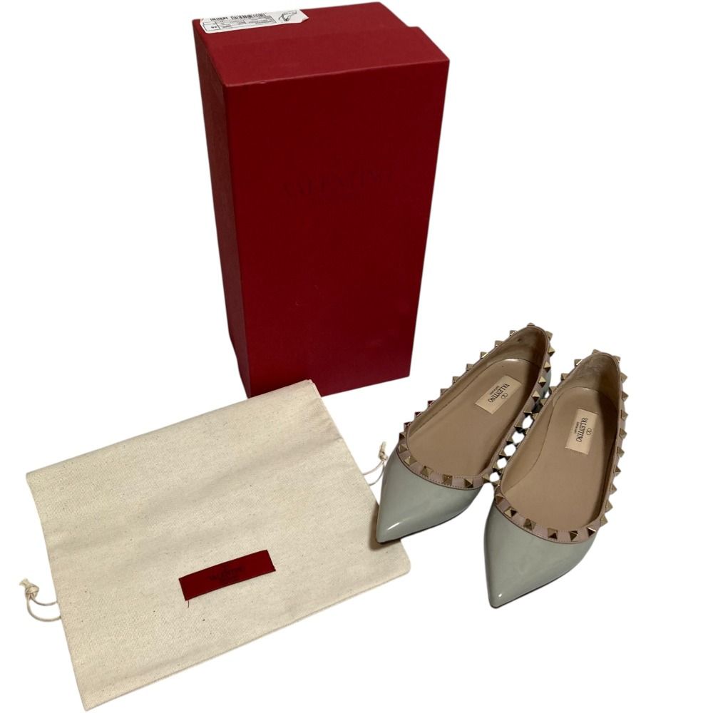 美品 VALENTINO GARAVANI ヴァレンティノガラヴァーニ エナメル ロック