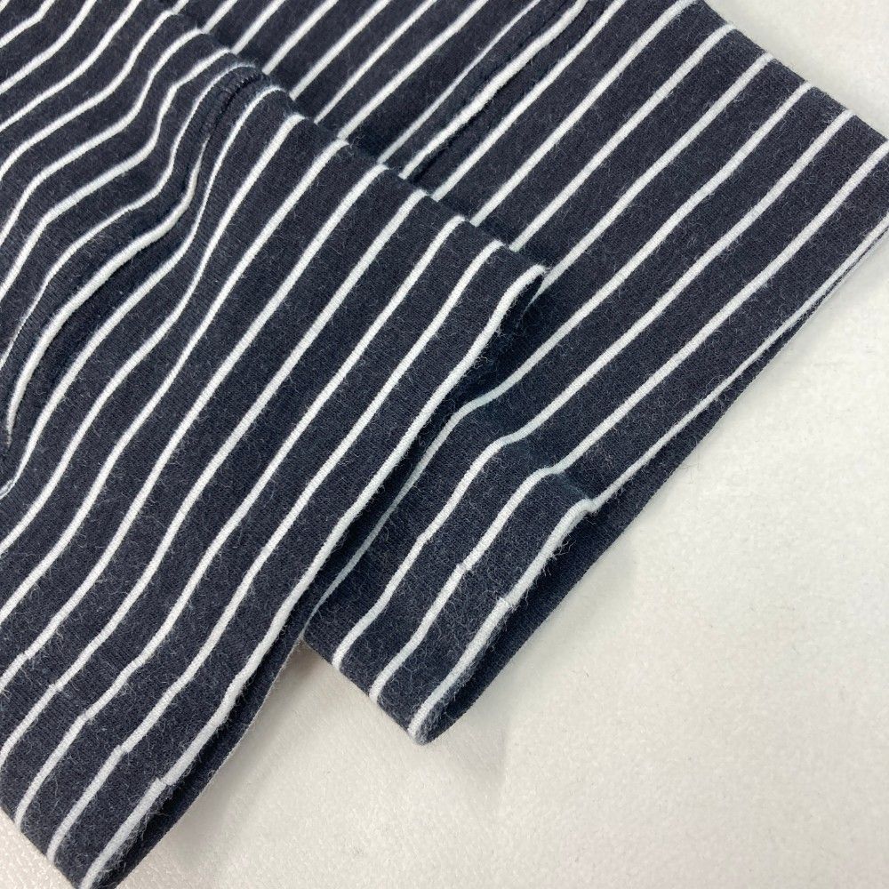 サイズ：6 PEARLY GATES パーリーゲイツ  モックネック 長袖Tシャツ ボーダー柄 ネイビー系 [240101422327] ゴルフウェア メンズ ストスト PEARLY GATES パーリーゲイツ モックネック 長袖Tシャツ