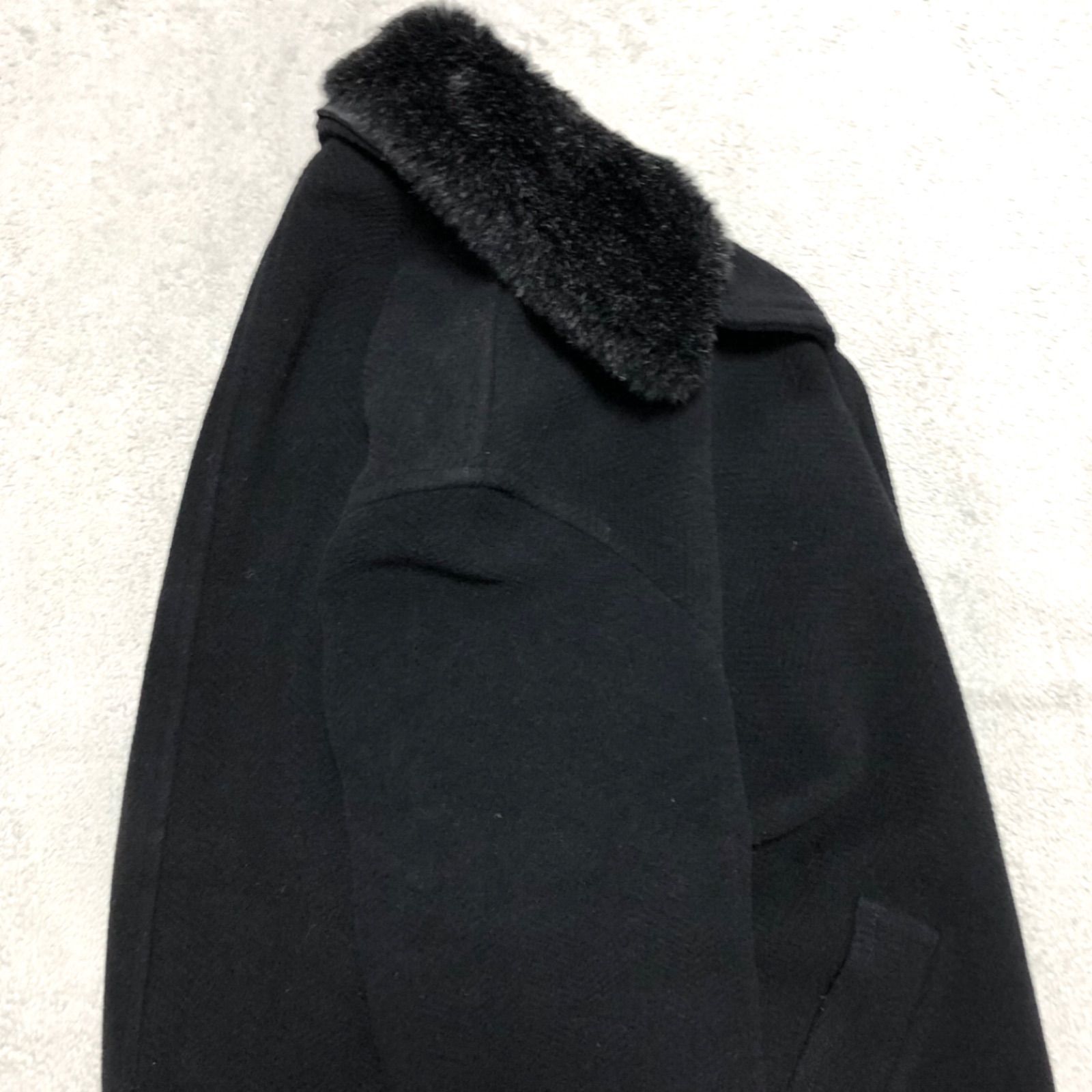 新品☆MEN'S TENORASチェスターコート　黒 メンズ ティノラス ソフトウールチェスターコート/MEN'S TENORAS