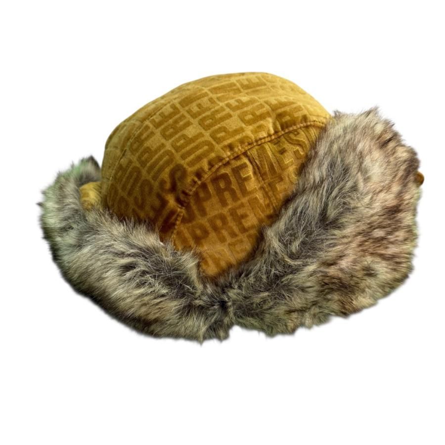 SUPREME トルーパーハット　ベージュ Supreme(シュプリーム) 21AW/Velvet Pattern Trooperベルベット