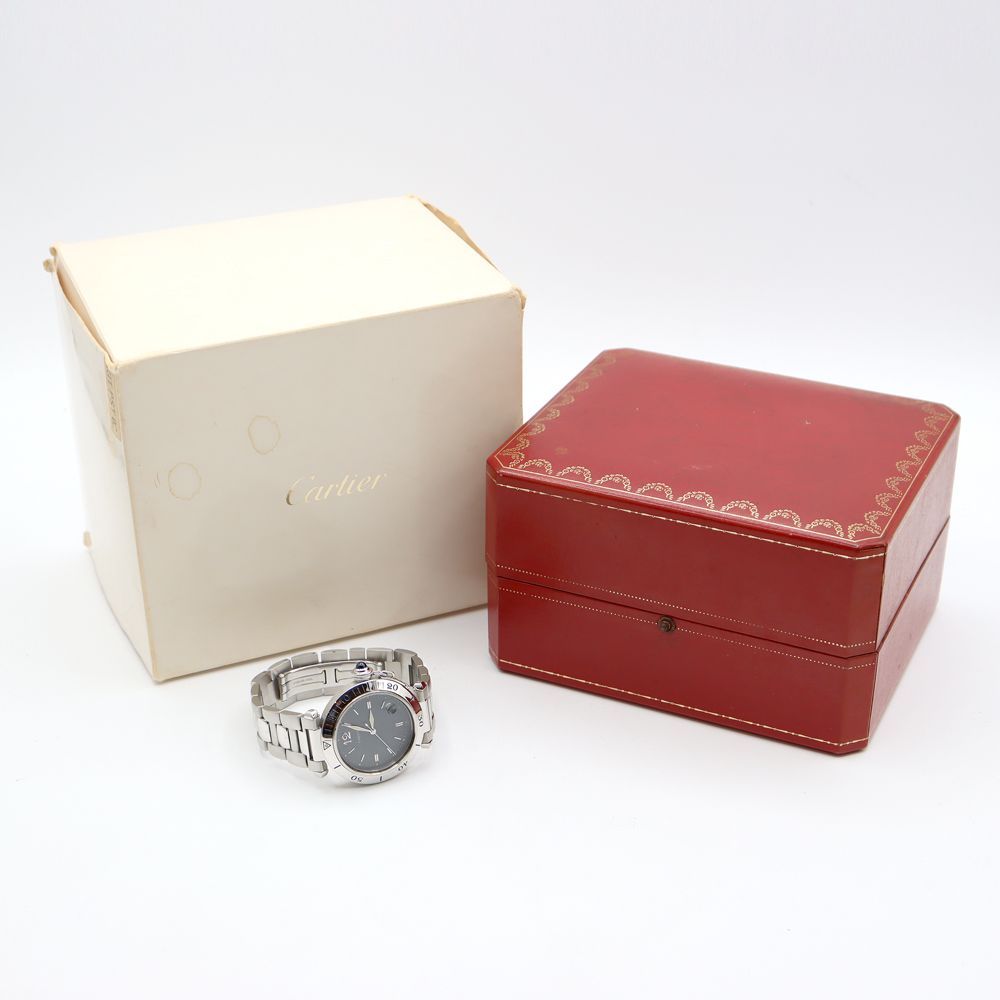Cartier カルティエ パシャ 38mm W31017H3 デイト グレー SS ステンレス メンズ 自動巻き【6ヶ月保証】【腕時計】【中古】 -  メルカリ