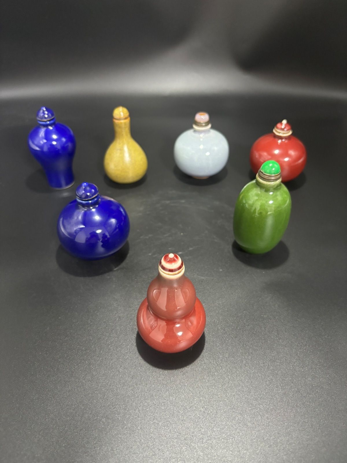 中国古美術 骨董品 香水瓶 鼻煙壺 7個セット - メルカリ