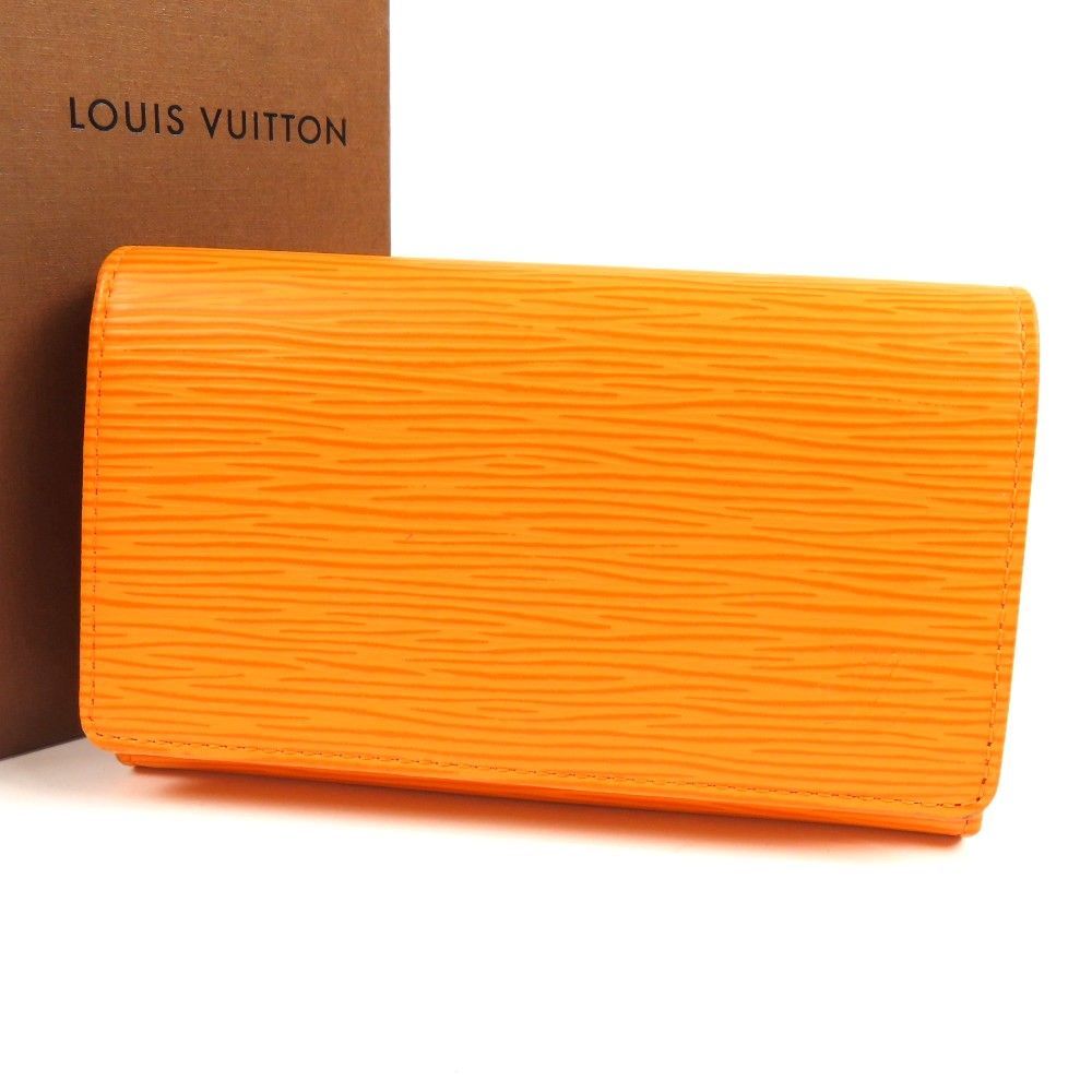 100247 LOUIS VUITTON ルイヴィトン トレゾール ベタ無 L字ファスナー ヴィンテージ 二つ折り財布