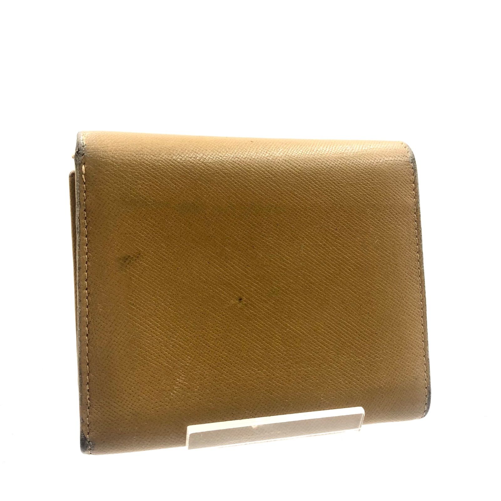 PRADA プラダ サフィア―ノレザー ブラウン 三つ折り 財布 Wallet 最終値下げ‼️ PRADA 財布 三つ折り サフィアーノ レザー ブラウン