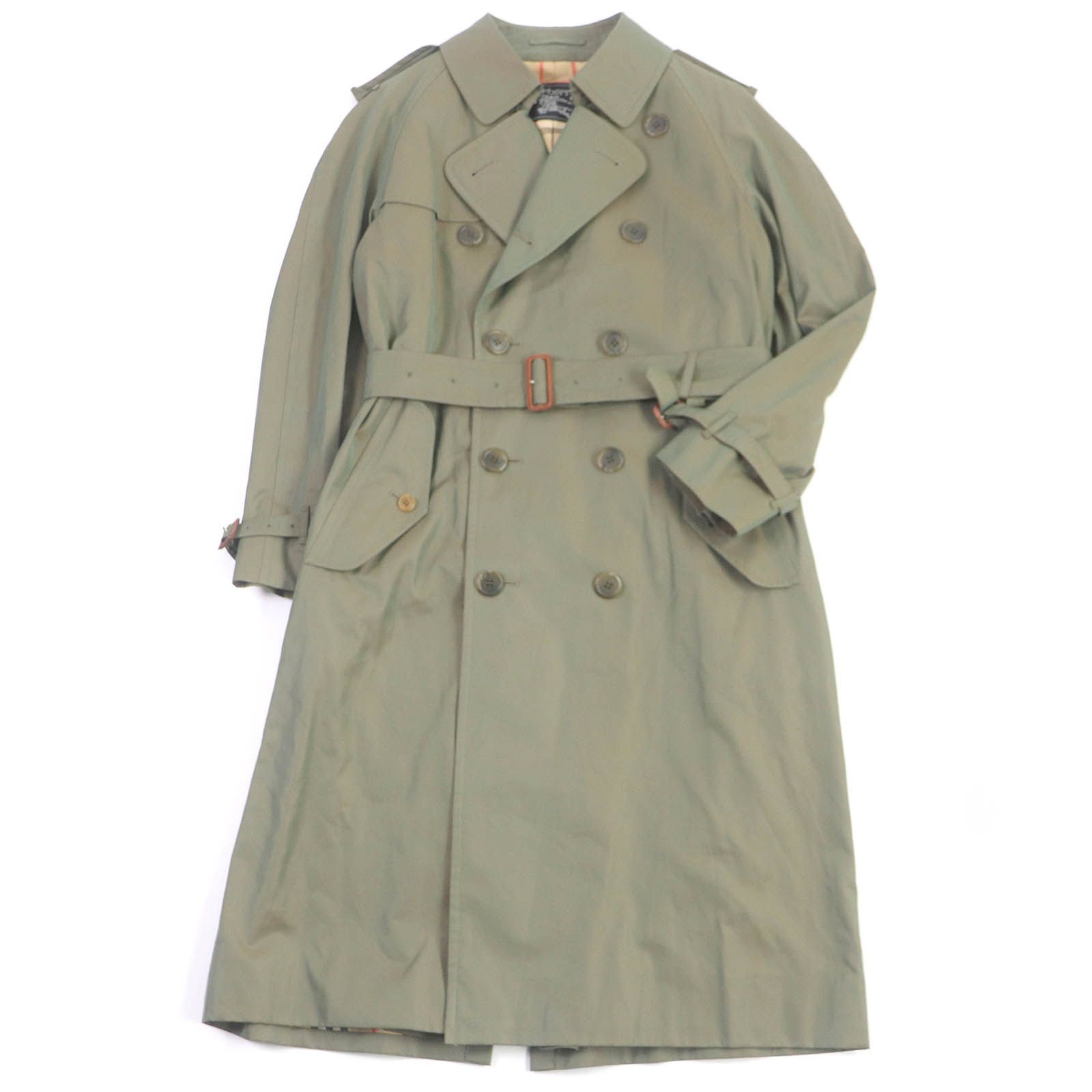 バーバリーズ 玉虫色 トレンチコート L相当 ノバチェック Vintage