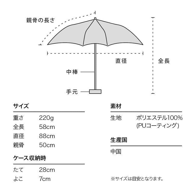 【色: ブラック】【2023年】Wpc. 日傘 遮光クラシックフリル ミニ ブラ